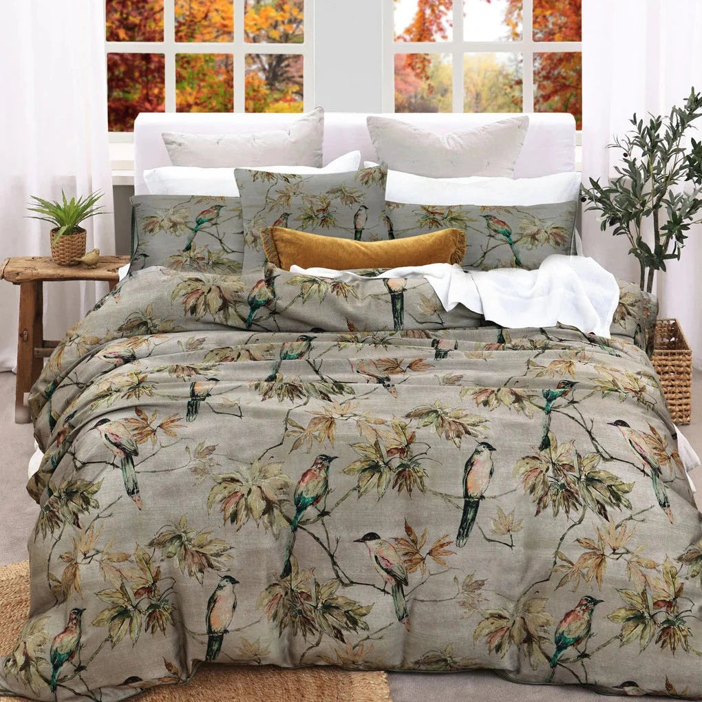 Premium Izumi Quilt Cover Set - Soft 100% Cotton Bedding Set with Japanese-Inspired Design by MM Linen - Perfect for Master Bedroom, Guest Room & Cozy Home Decor