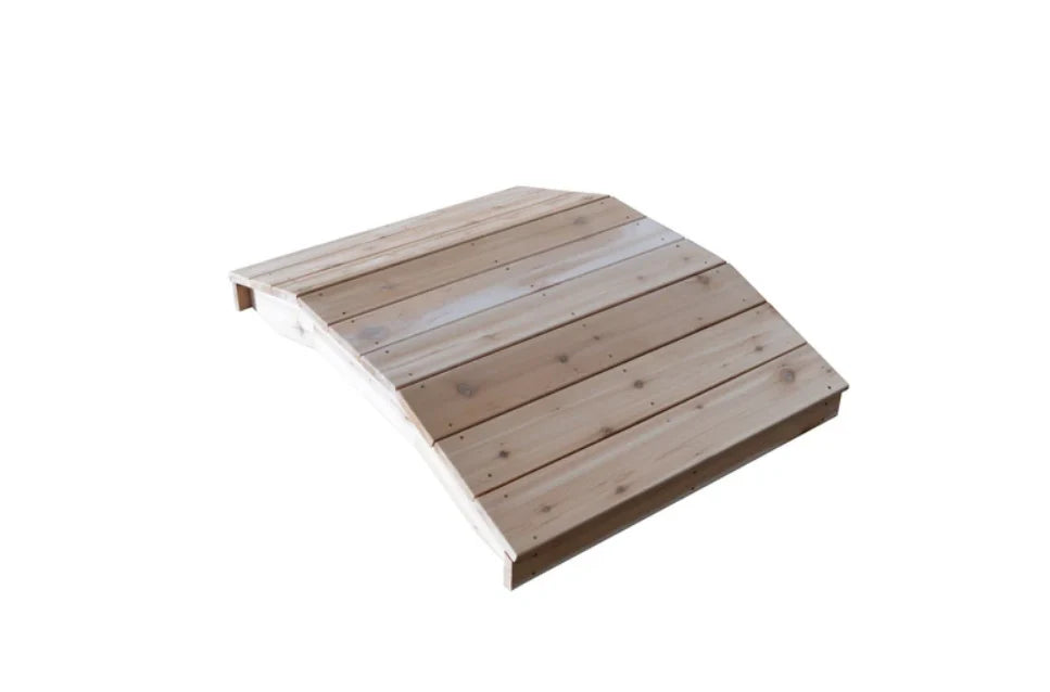 Premium Wooden Plank Bridge for DIY Projects, Garden Decor, and Model Train Scenes - Durable Natural Wood Miniature Bridge for Crafts, Landscaping, and Railroad Displays
