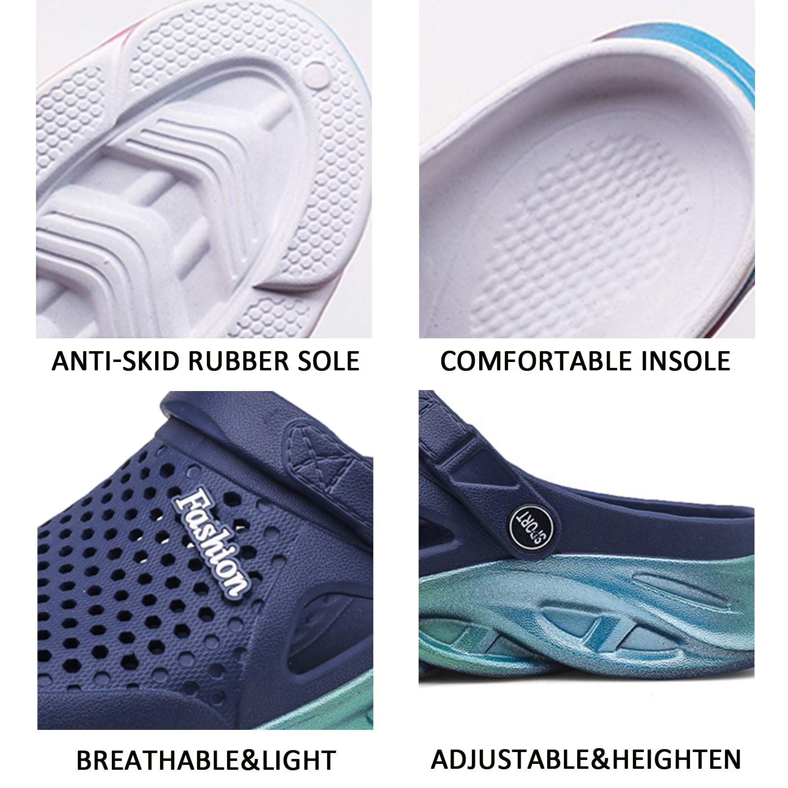 CYian Women's & Men's Anti-Slip Water Sandals - Summer Garden Clogs with Arch Support | Perfect for Beach, Pool, Yoga & Outdoor Activities