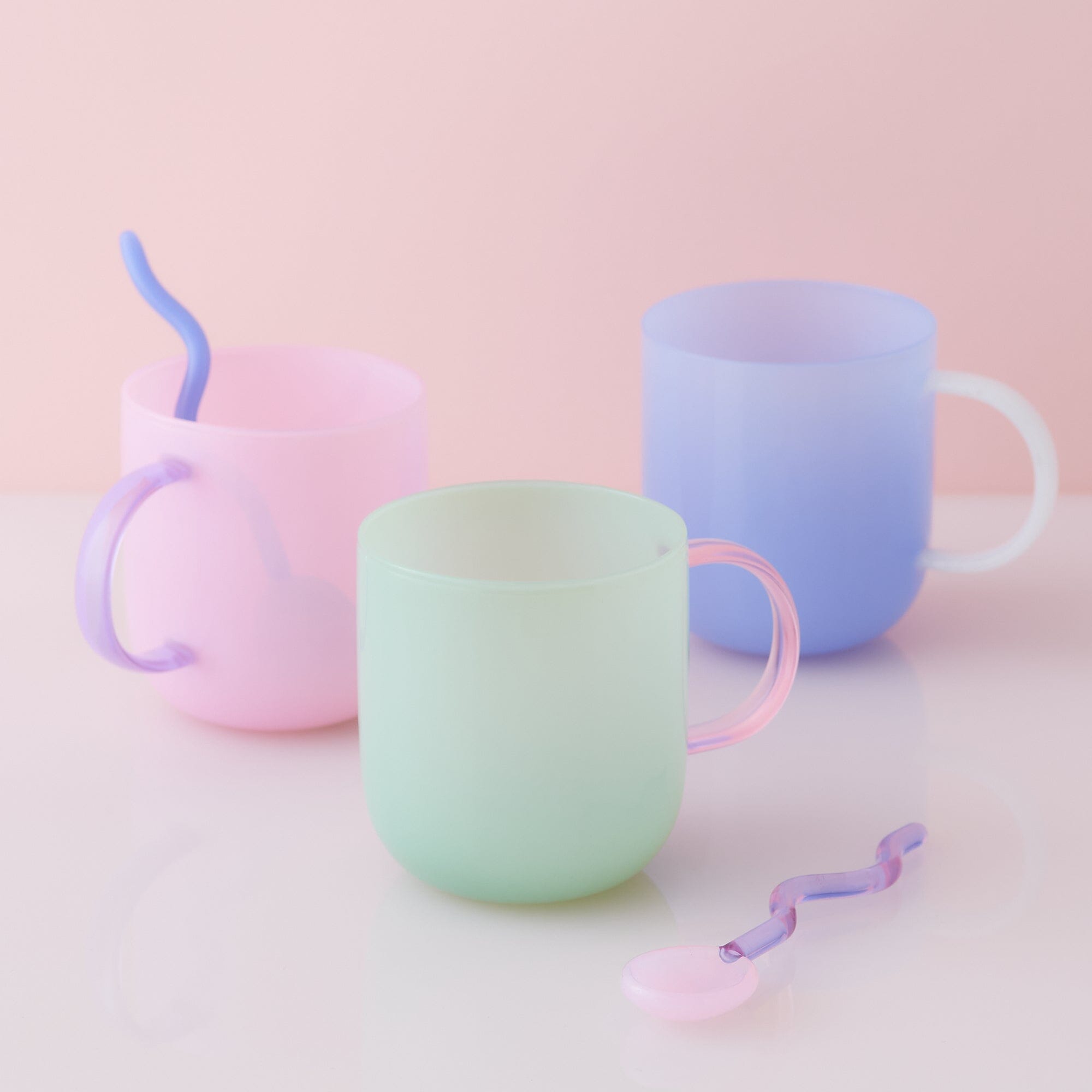 Premium Milky White Heat Resistant Glass Mug with Blue Accents - Perfect for Coffee, Tea & Hot Beverages at Home or Office