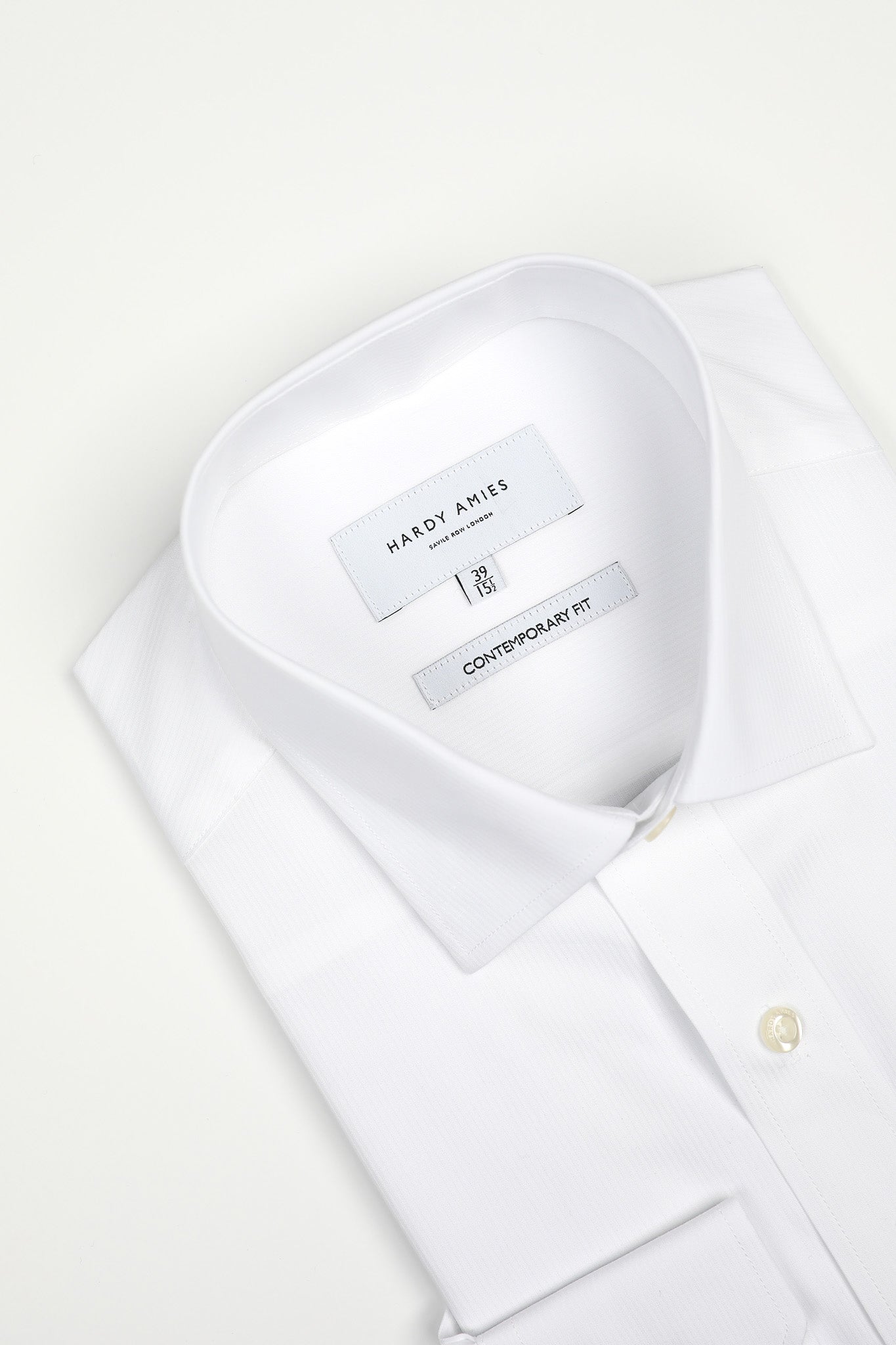 White Micro Self Stripe Shirt for Men - Contemporary Fit Casual Button Down Shirt - Perfect for Office, Business Meetings & Smart Casual Outfits