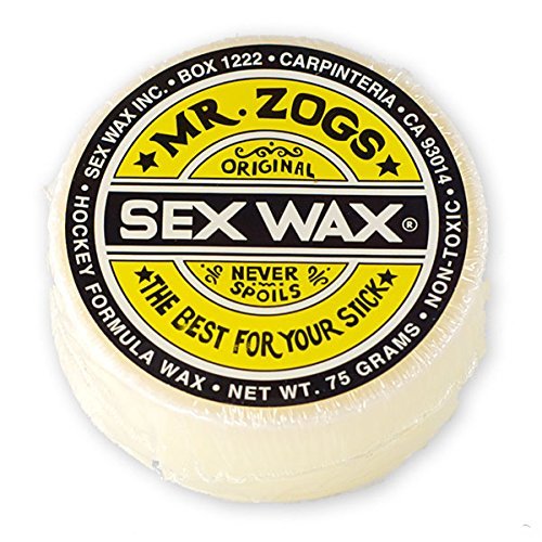 Sex Wax Hockey Stick Wax - White & Coconut Scented Grip Enhancer for Hockey Sticks | Improves Control & Performance on Ice