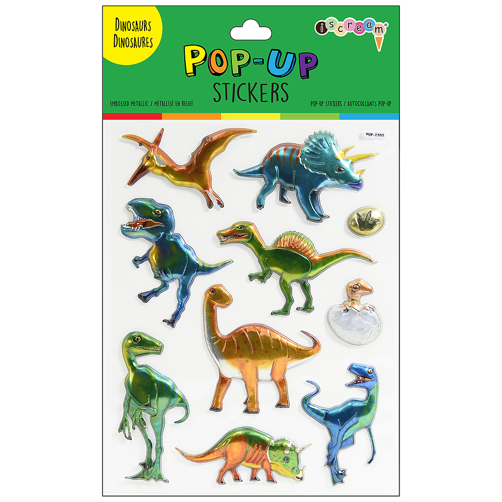 Iscream Puffy Stickers - Fun 3D Puffy Stickers for Kids, DIY Scrapbooking, Journaling, and School Projects - Perfect for Arts and Crafts, Bullet Journals, and Party Favors