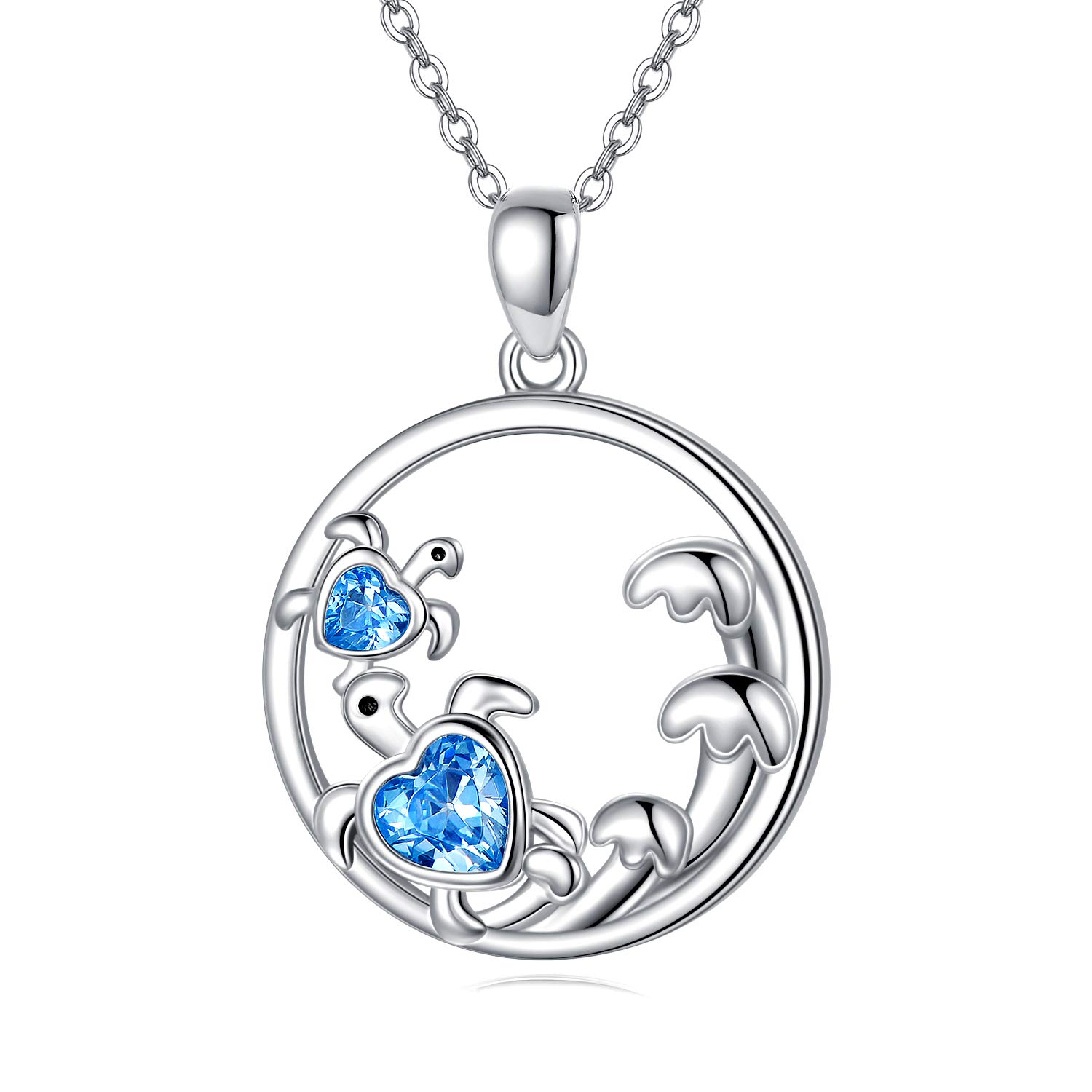 Cute Animal Necklace S925 Sterling Silver - Forever Love Heart Pendant Jewelry for Women, Mom, Birthday & Mother's Day Gifts | Perfect for Everyday Wear, Special Occasions & Heartfelt Surprises
