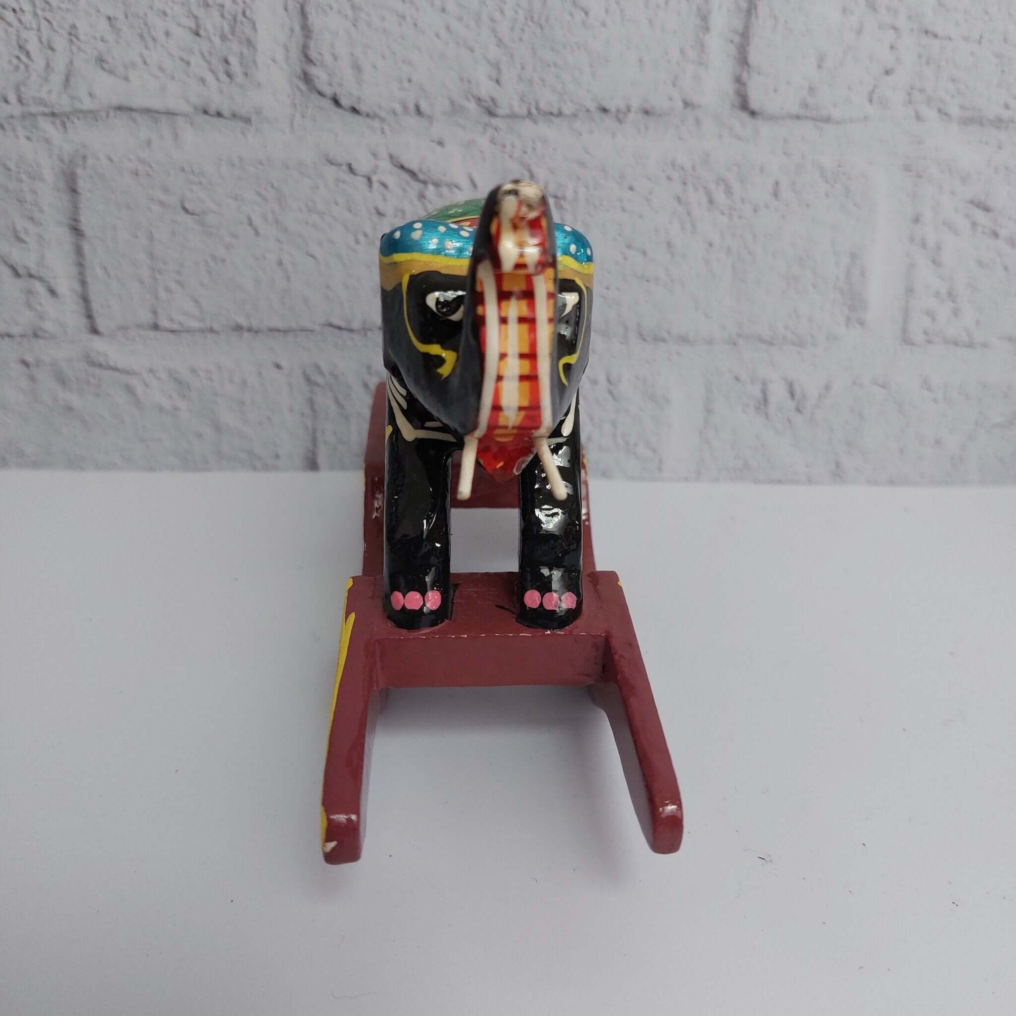 Seesaw Elephant Toy - Fun & Interactive Wooden Rocking Animal for Kids - Perfect for Indoor Play, Nursery Decor & Toddler Gift Ideas