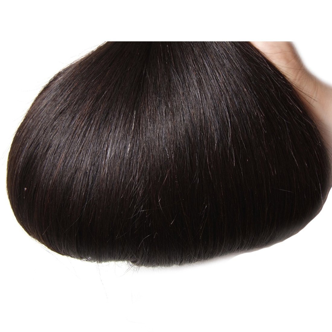 Nadula 12A Brazilian Straight Virgin Human Hair 3 Bundles - 100% Unprocessed Remy Silky Straight Weave Extensions for Black Women (12 14 16 Inch) | Natural Color Human Hair Extensions for Styling, Braiding & Everyday Wear