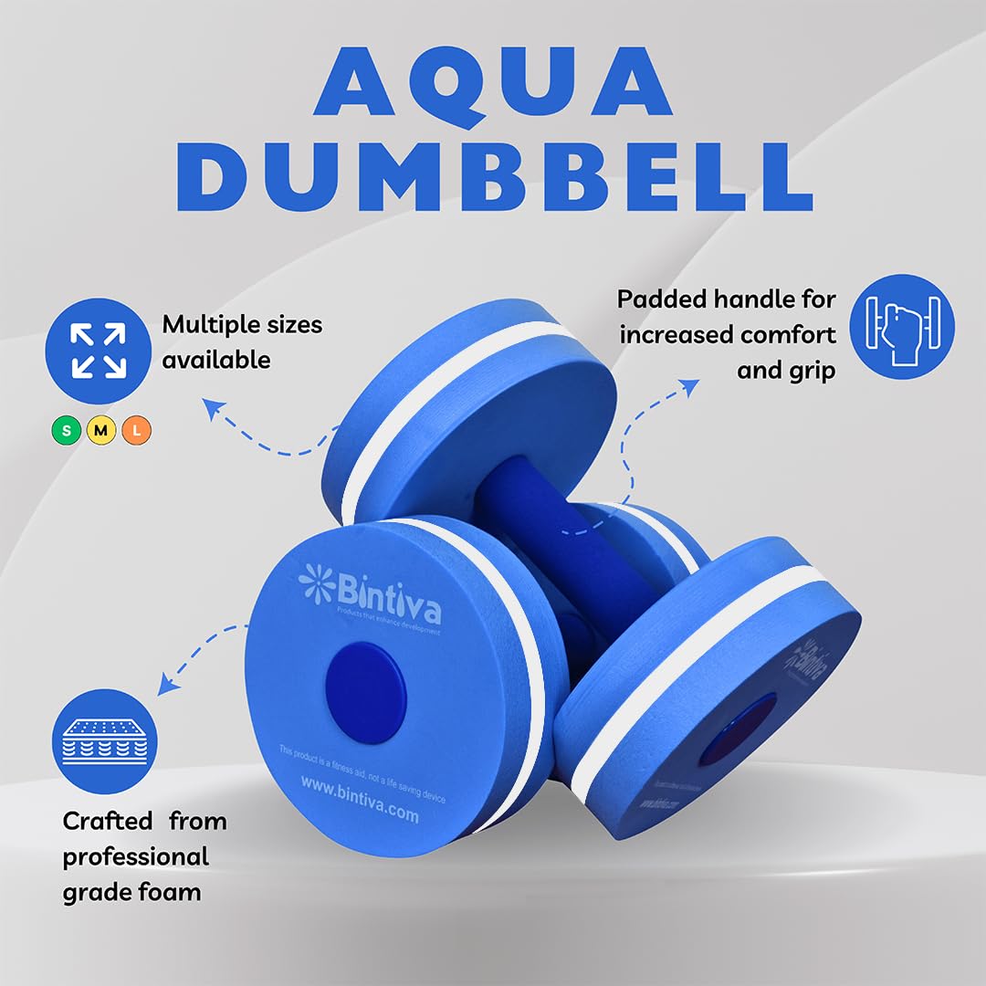Aqua Fitness Water Weights for Pool Exercise - Adjustable Pool Dumbbells for Water Aerobics & Swimming Training - Perfect for Home Pools, Aquatic Therapy & Senior Water Workouts