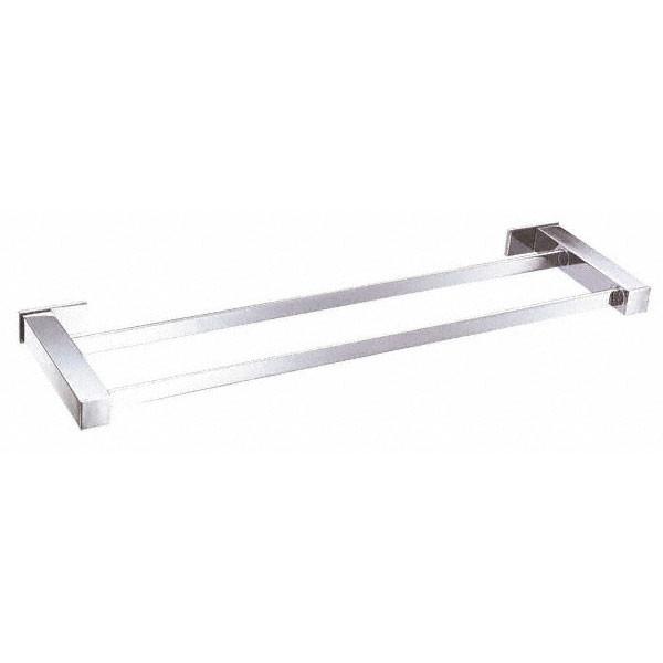 Danze Sirius Collection 24-Inch Ultra Modern Chrome Double Towel Bar - Bathroom Towel Rack for Spa, Hotel & Home Decor
