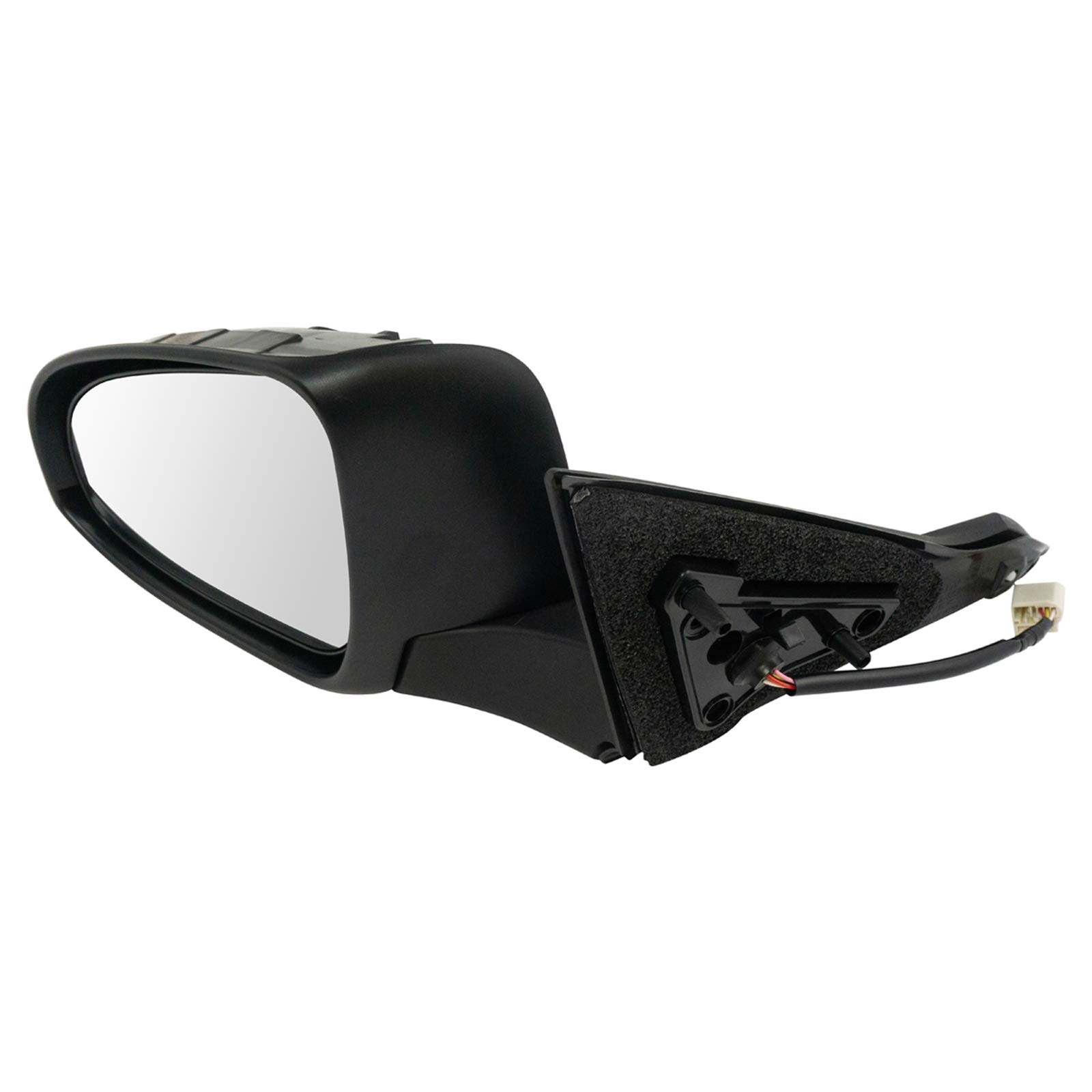 TRQ Driver & Passenger Side Mirror Set Compatible with 2016-2017 Toyota Camry - Replacement for TO1320363 & TO1321363 - No Blind Spot Indicator - Easy Installation for Enhanced Safety & Visibility