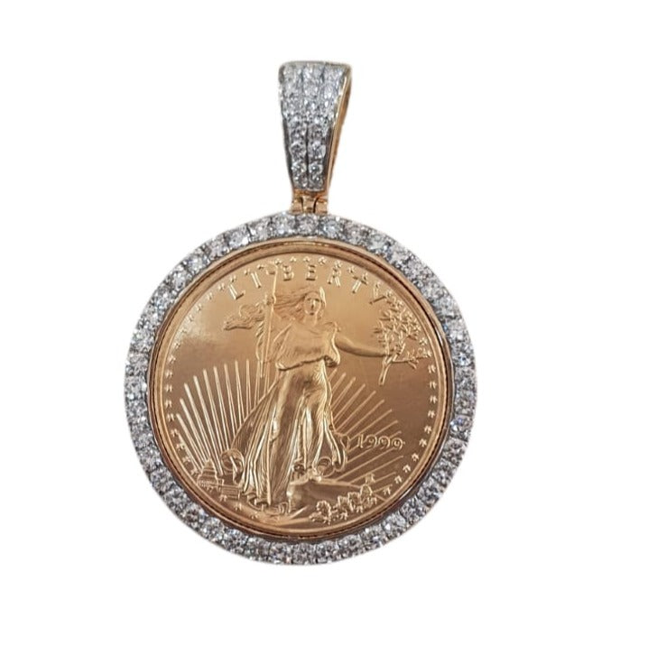14K Yellow Gold Diamond Pendant Necklace for Women - Elegant Solitaire Pendant Jewelry Gift for Birthday, Anniversary & Valentine's Day