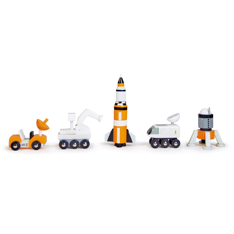 Premium Wooden Space Voyager Playset - STEM Educational Toy for Kids | Solar System Exploration & Space Adventure Pretend Play