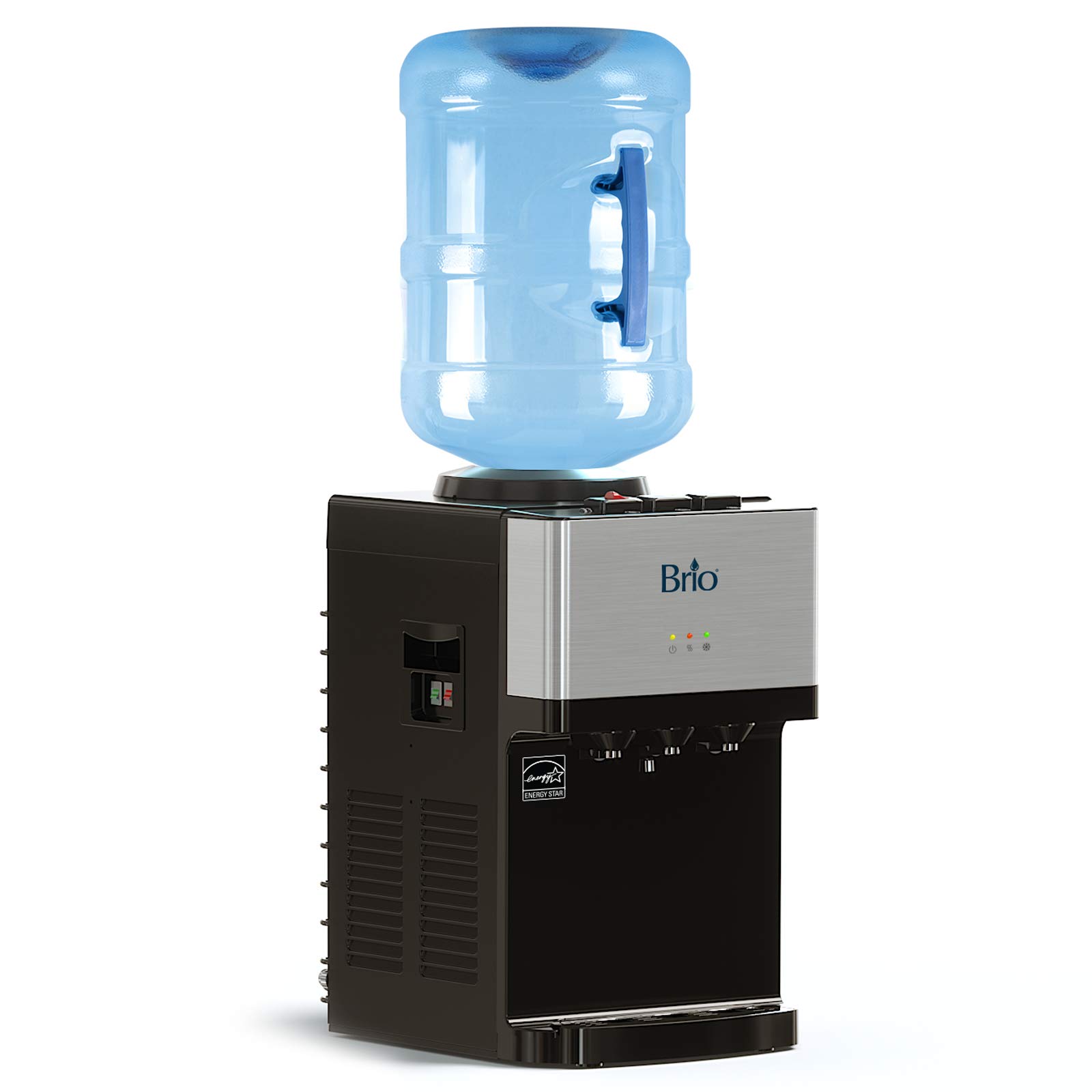 Brio Limited Edition Top Loading Countertop Water Cooler Dispenser - Hot, Cold & Room Temperature Water - UL/Energy Star Certified - Perfect for Home, Office & Kitchen Use