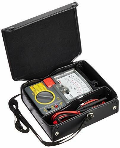 PDM5219S Analog Insulation Tester - 125V/250V/500V Portable Insulation Resistance Meter for Electrical Equipment Testing & Maintenance (Ideal for HVAC, Industrial Wiring, and Home Electrical Safety Checks)