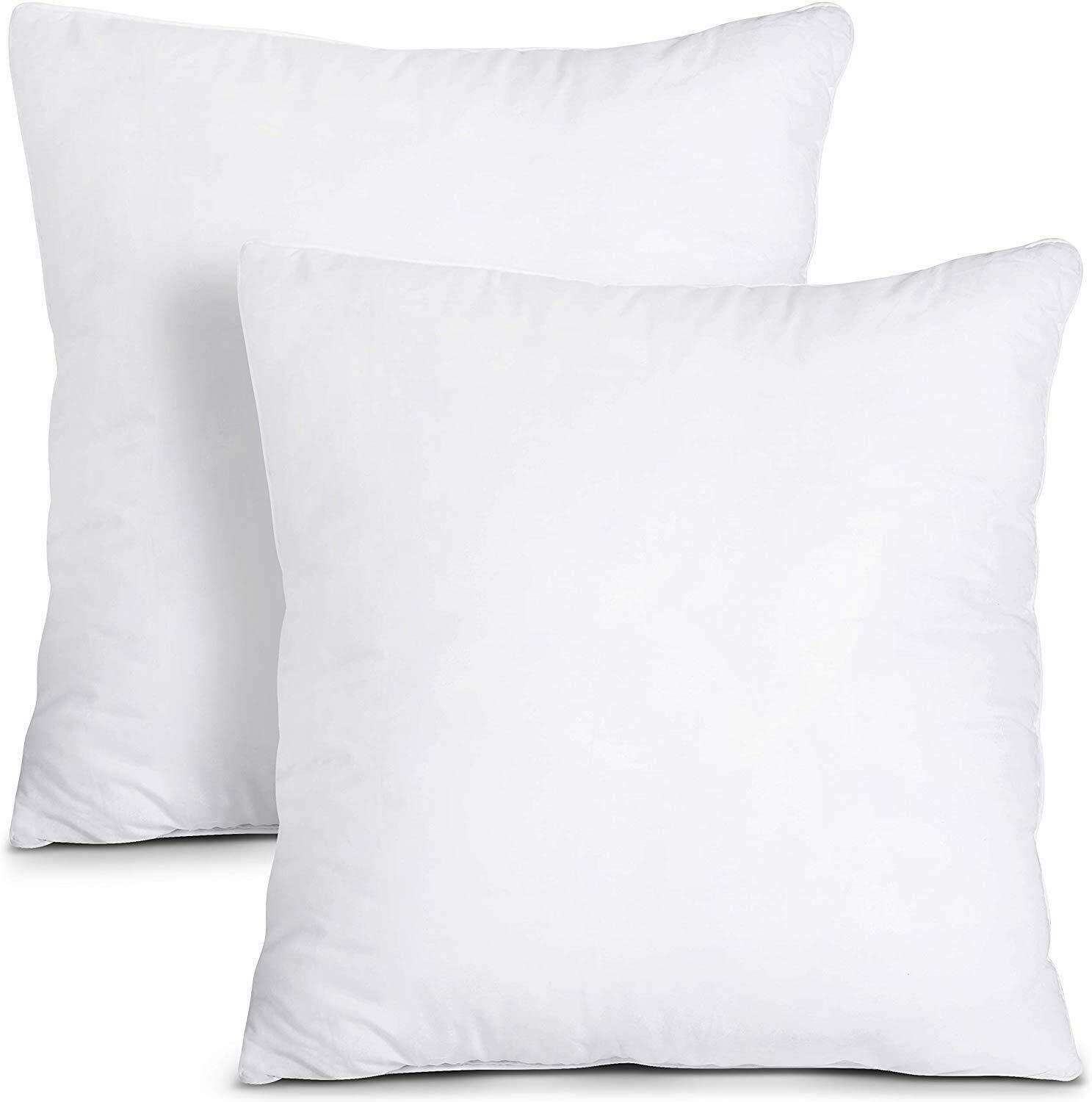 Decorative Throw Pillows Set of 2 - Soft Couch & Bed Pillow Inserts - Luxury Home Decor Accent Pillows for Sofa, Living Room & Bedroom - Perfect for Cozy Home Styling