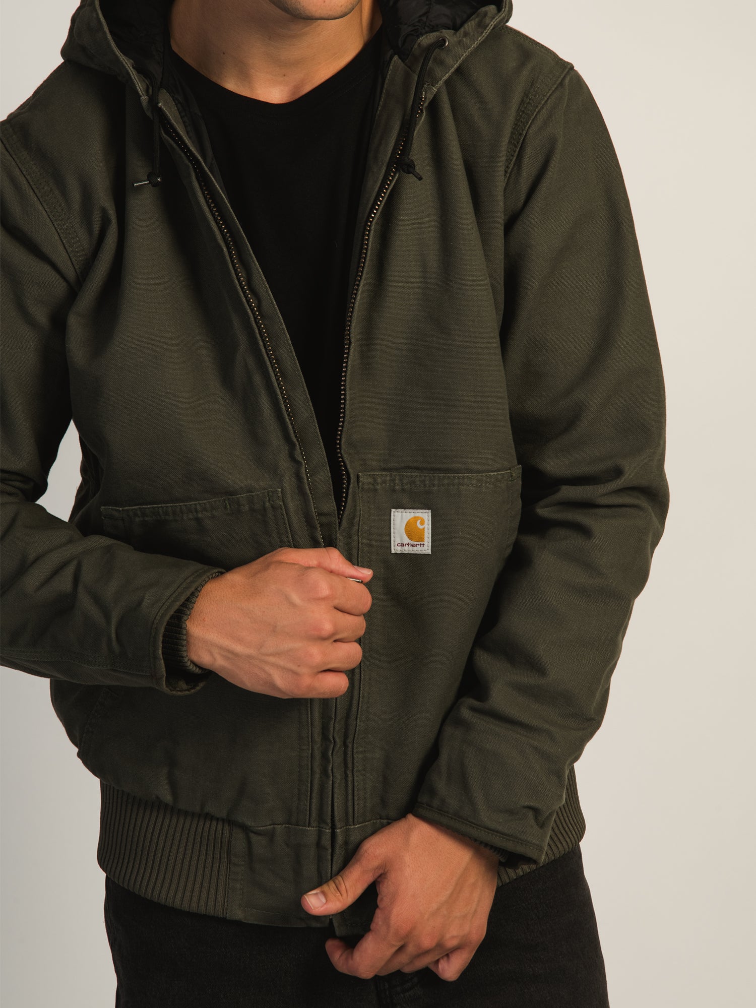 Carhartt Men's Washed Duck Insulated Jacket - Heavy Duty Work Coat for Cold Weather - Perfect for Construction, Farming & Outdoor Activities