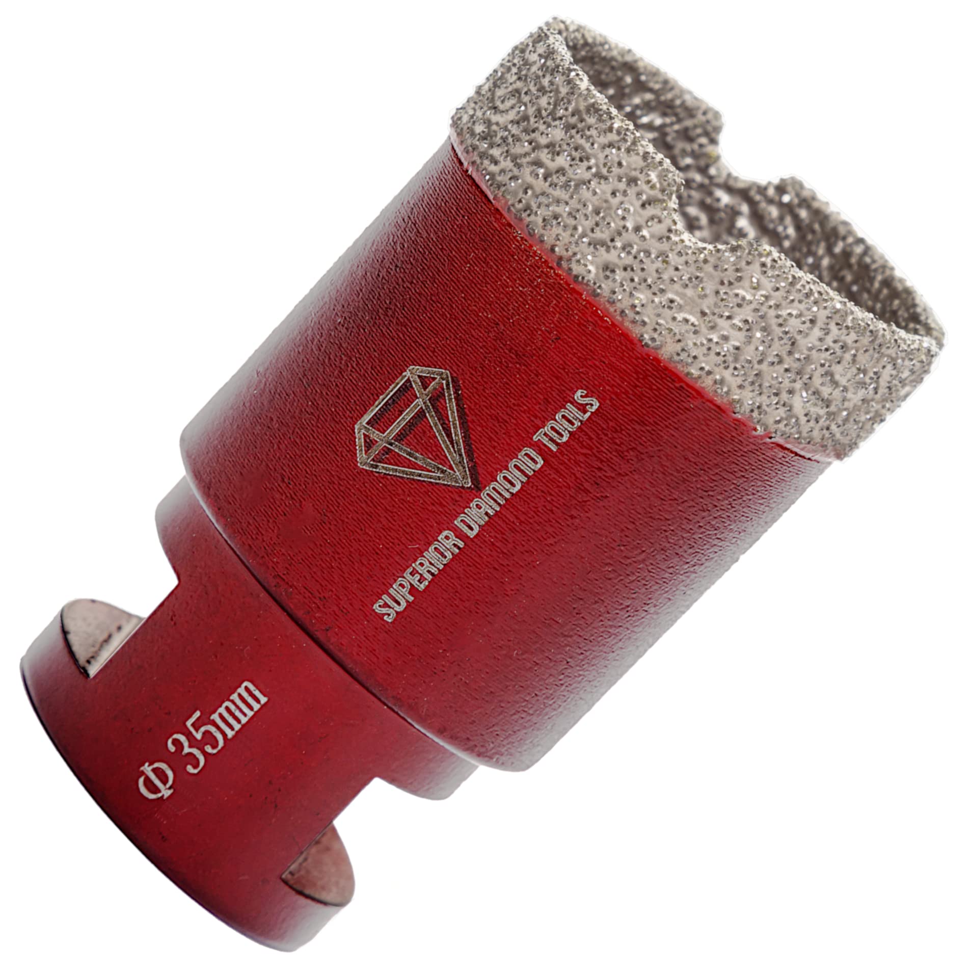 1 3/8 Inch Vacuum Brazed Diamond Core Drill Bit - Professional Hole Saw for Marble, Porcelain, Ceramic, Travertine, Limestone & Soft Granite - 5/8-11 Thread - Perfect for Tile Cutting, Stone Drilling & Masonry Work