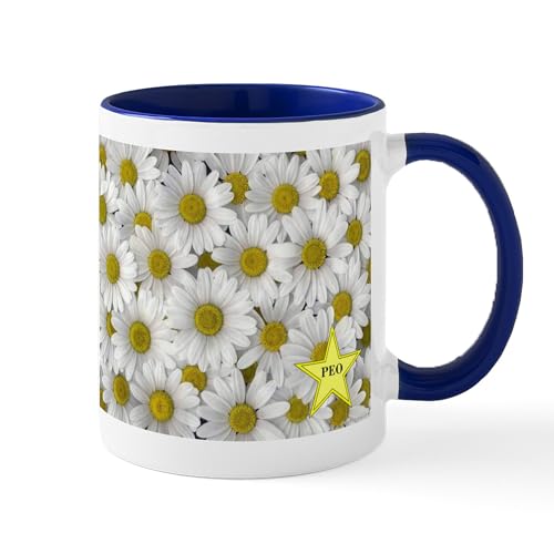 White/Navy Inside - PEO Daisy Mug