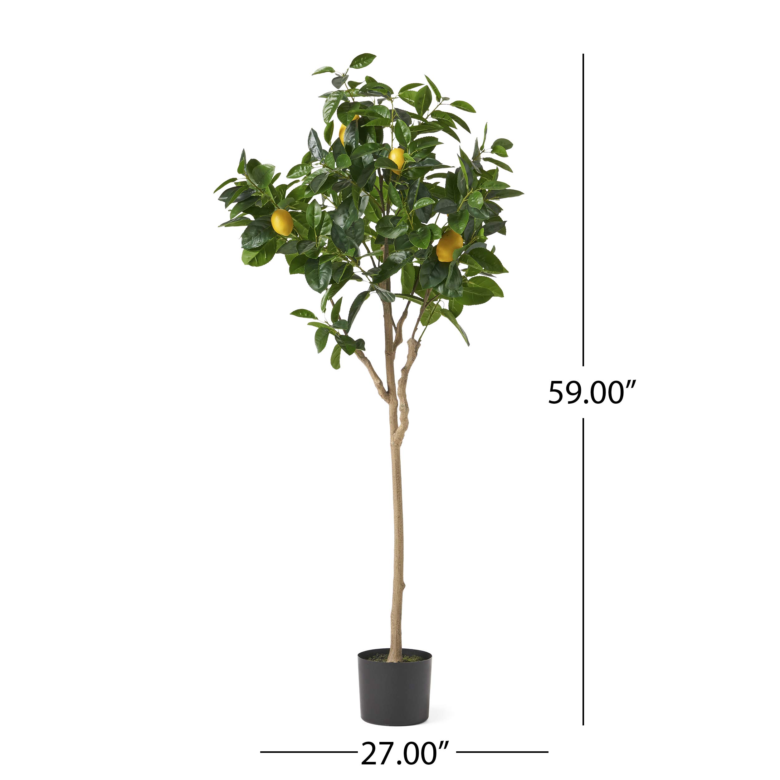 Christopher Knight Home 313918 5' x 2' Artificial Faux Plants - Realistic Green Indoor/Outdoor Decor for Home, Office, Patio & Garden