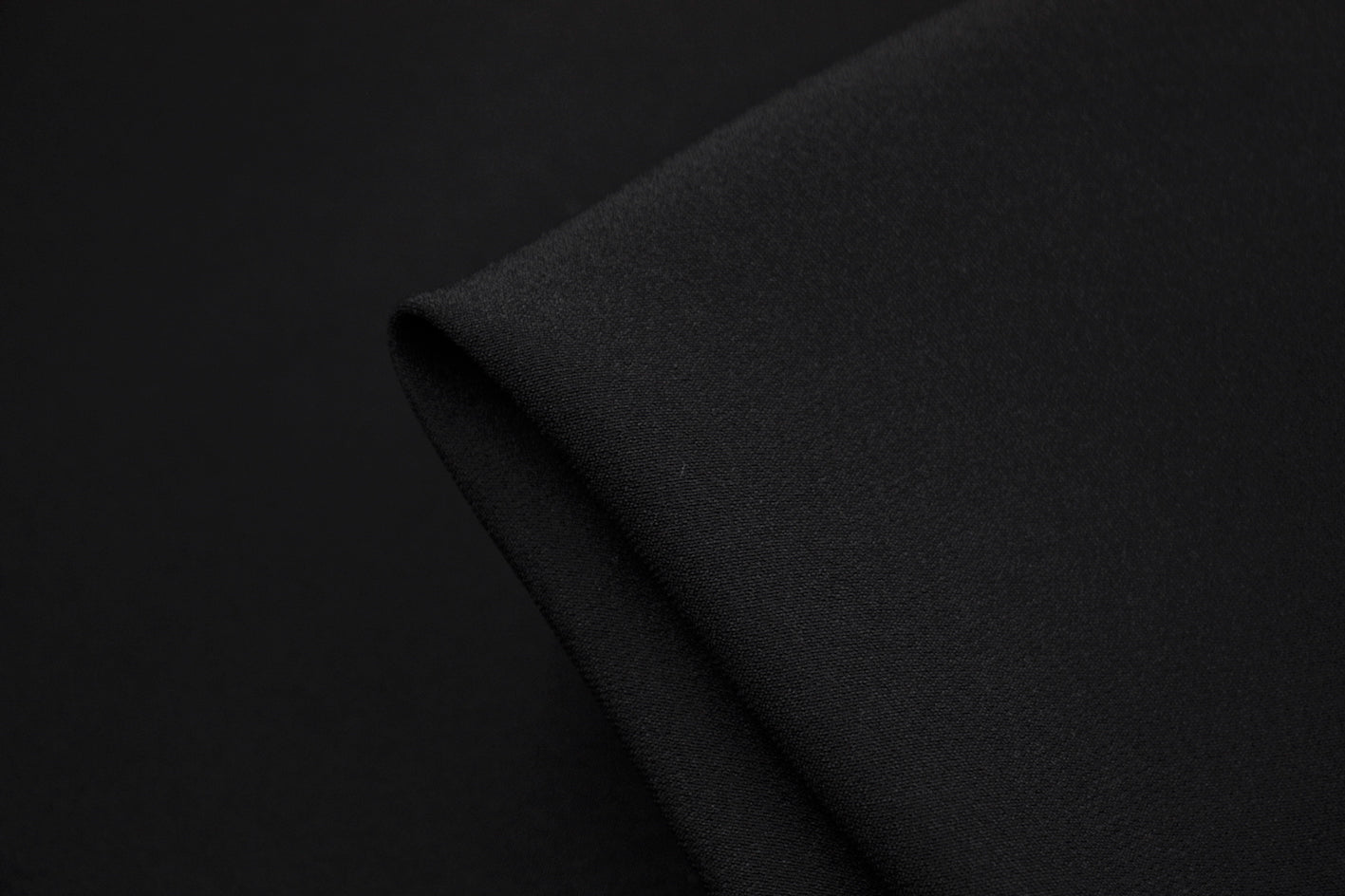 Black Lavinia Crepe - Elegant Flowy Chiffon Fabric for Dresses, Skirts & Evening Gowns | Perfect for Formal Events, Weddings & Special Occasions
