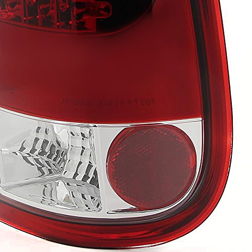 Spec-D Tuning LT-F15097RLED-TM LED Tail Lights for Ford F150 & F250 - Red Clear Lens - Durable Aftermarket Replacement - Perfect for Off-Roading & Night Driving