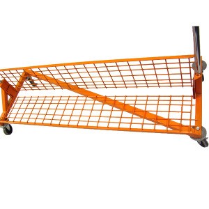 Orange Base Shelf for Z Racks - Heavy Duty Retail Display Shelf for Clothing Stores & Boutiques - Perfect for Organizing and Showcasing Apparel in Retail Spaces