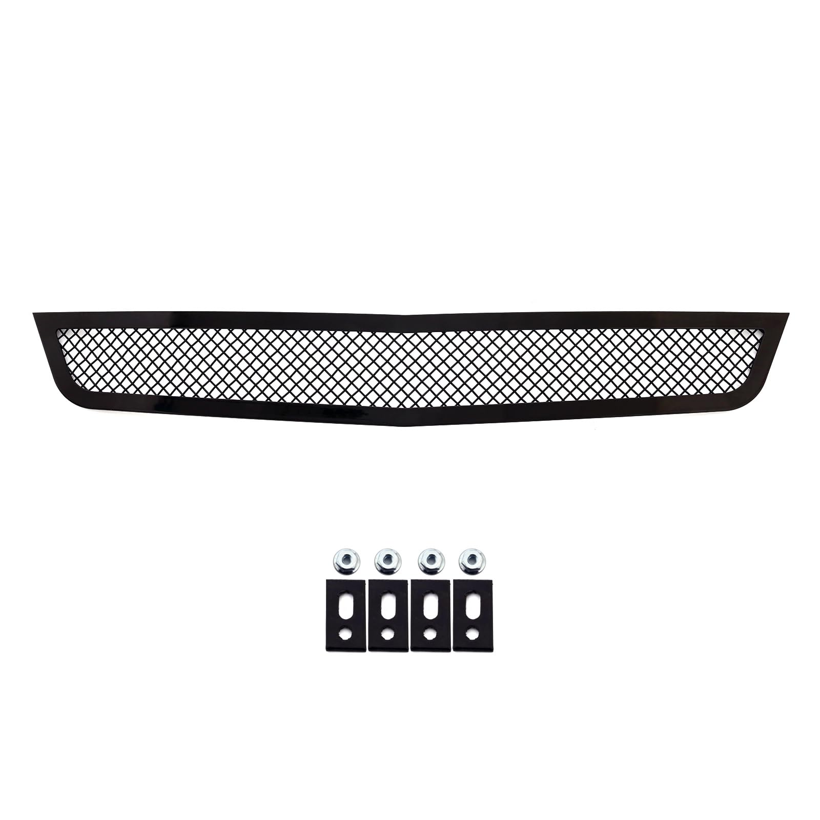 APS Compatible with Cadillac ATS 2013-2014 Lower Bumper Stainless Steel Black Mesh Front Grill Grille Insert S18-H35957A - Upgrade Your Car's Style & Protection for Street or Show Use