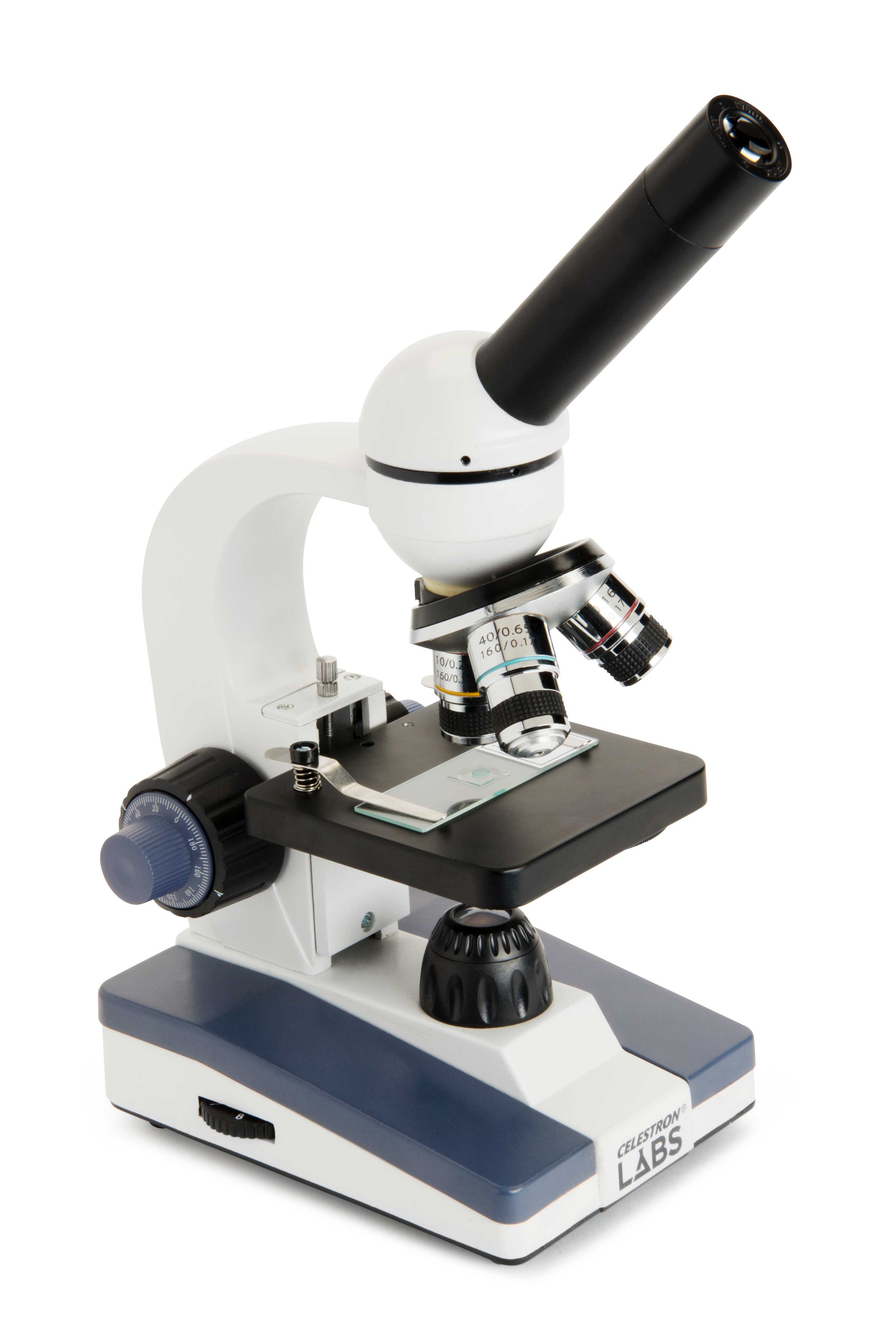 Refurbished Celestron Labs CM1000C Compound Microscope 40X-1000X Magnification for Students, Professionals & Hobbyists - Perfect for Biology Labs, Classroom Education & Scientific Research
