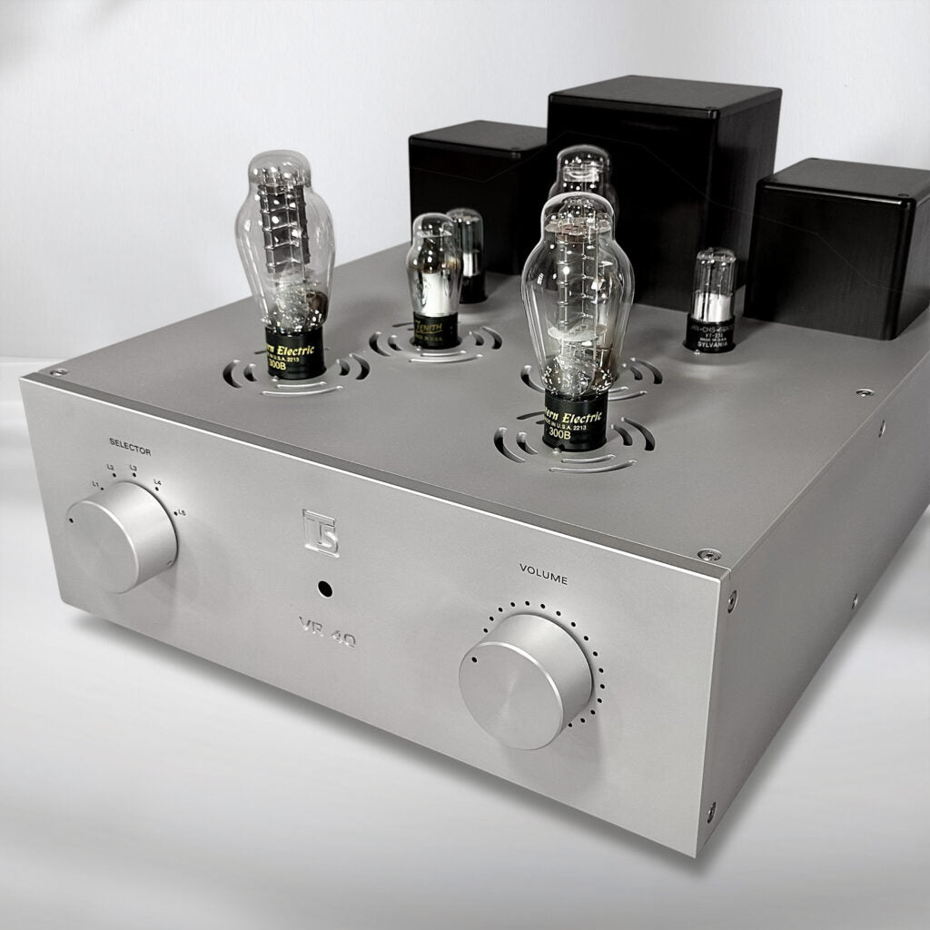 Tobian VR40 Integrated Stereo Amplifier - High Power Home Audio Receiver for Vinyl, CD, Streaming & Home Theater Systems