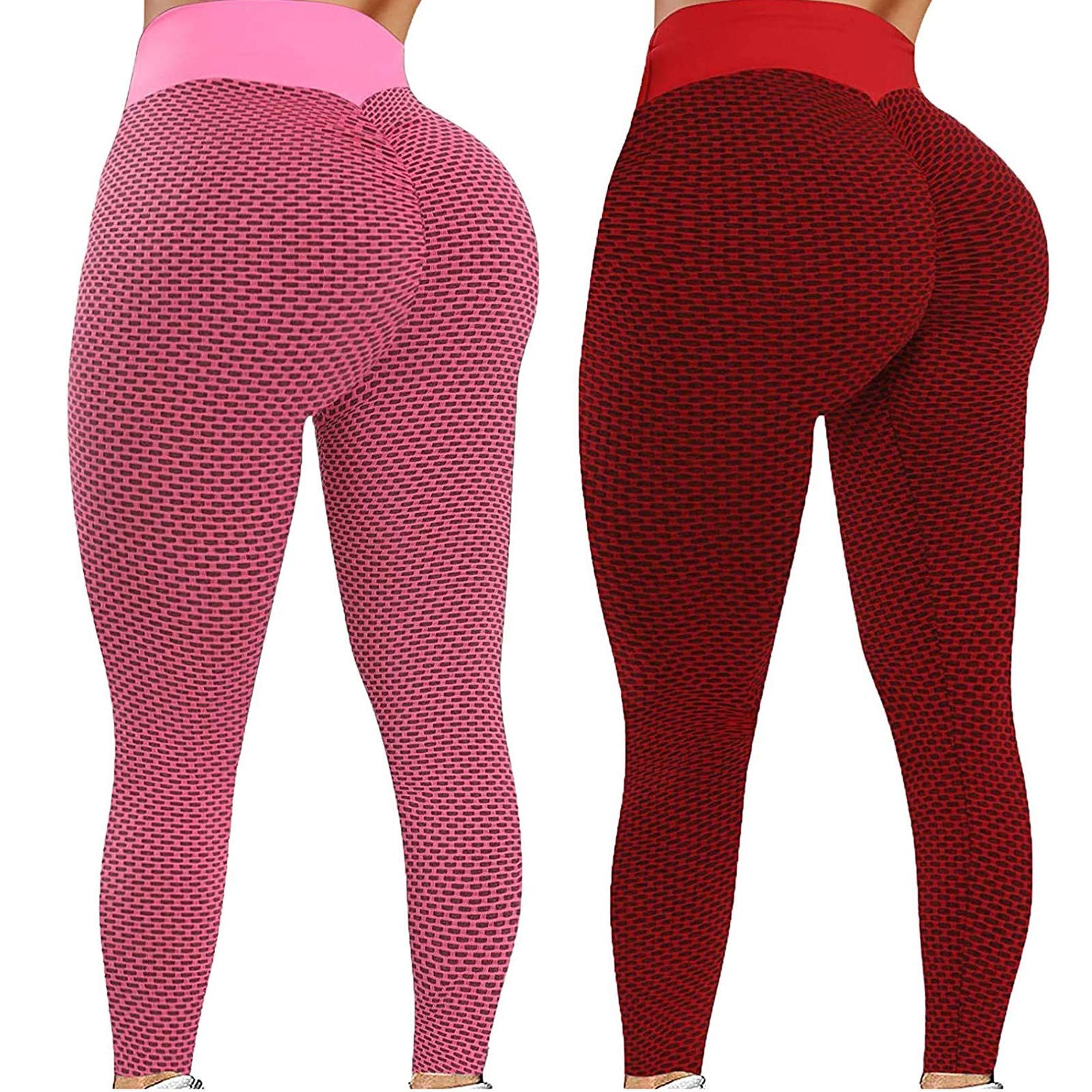 Best TikTok Famous Butt Lifting Yoga Pants for Women - High Waist Tummy Control Workout Leggings with Bubble Hip Lift - Perfect for Gym, Running & Lounge Wear