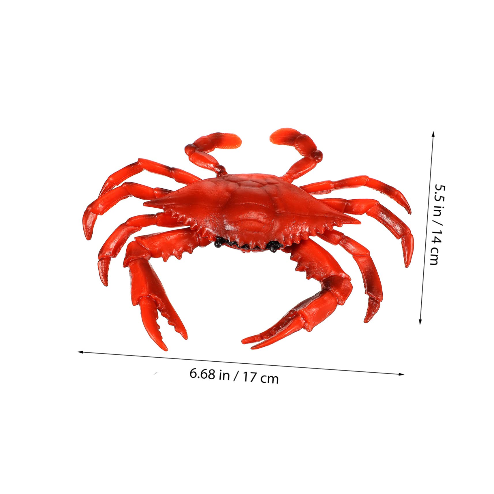 iFundom 16 Pcs Kids Water Play Toy Set - Plastic Crab & Sea Animal Figures for Pool, Beach & Bath Time Fun - Safe PVC Ocean Creatures for Toddlers & Children