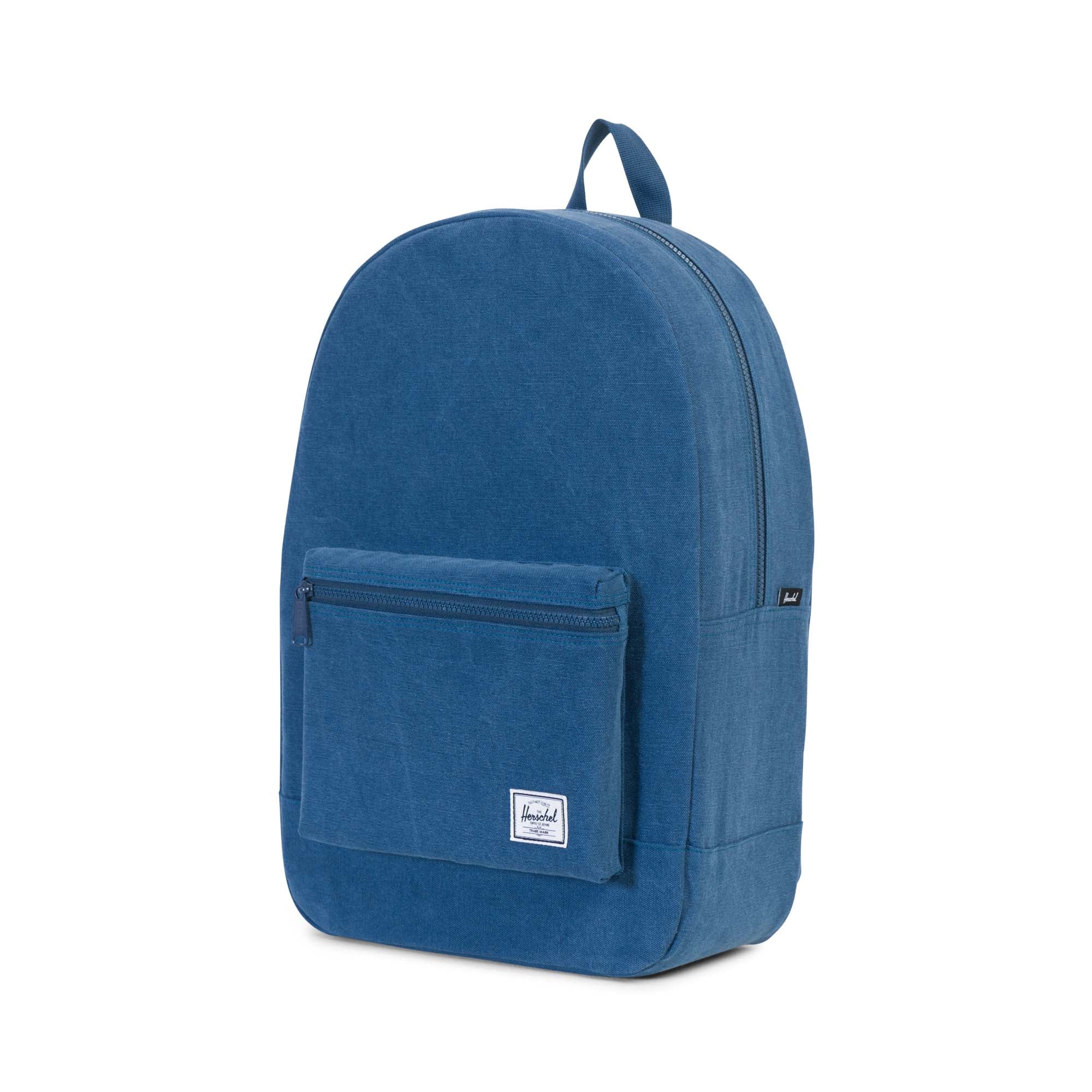 Herschel Cotton Casuals Collection Daypack Backpack - Navy Blue Lightweight Laptop Backpack for School, Travel & Everyday Use