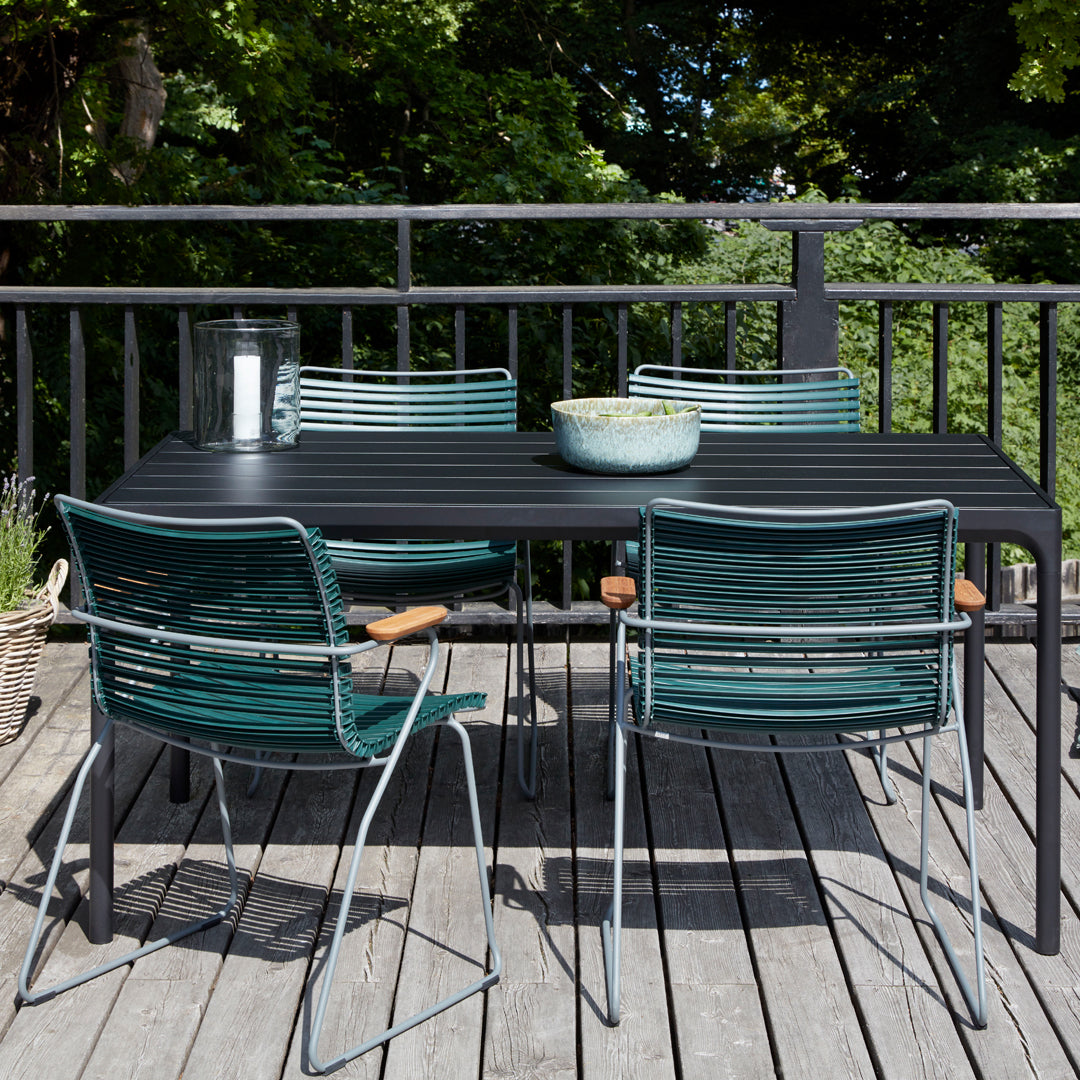 Click Outdoor Dining Chair with Armrests - Patio, Garden, Poolside & Deck Furniture - Weather-Resistant & Comfortable Seating for Outdoor Entertaining