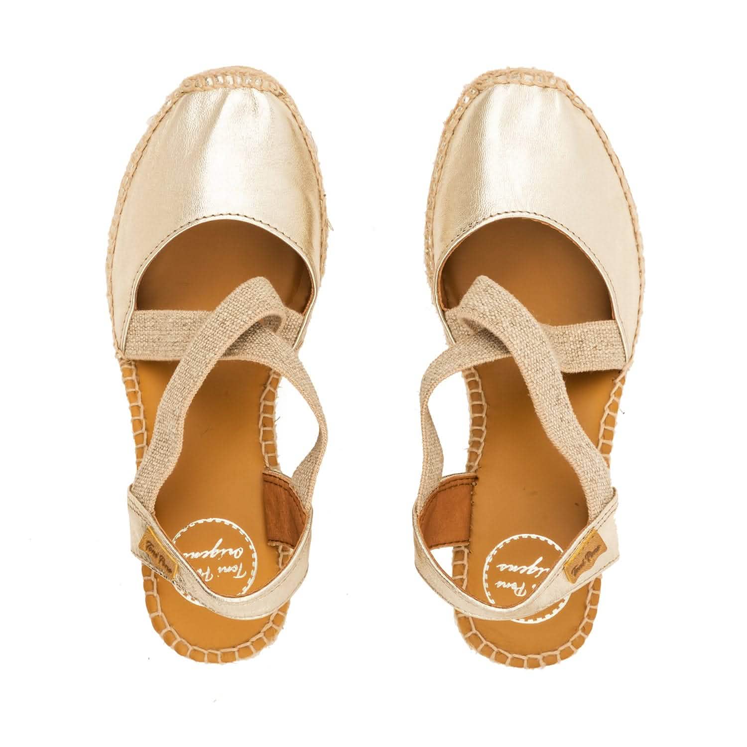 Women's Plain Leather Wedge Espadrilles - Comfortable Summer Sandals for Casual Outings & Beach Vacations | Saba P