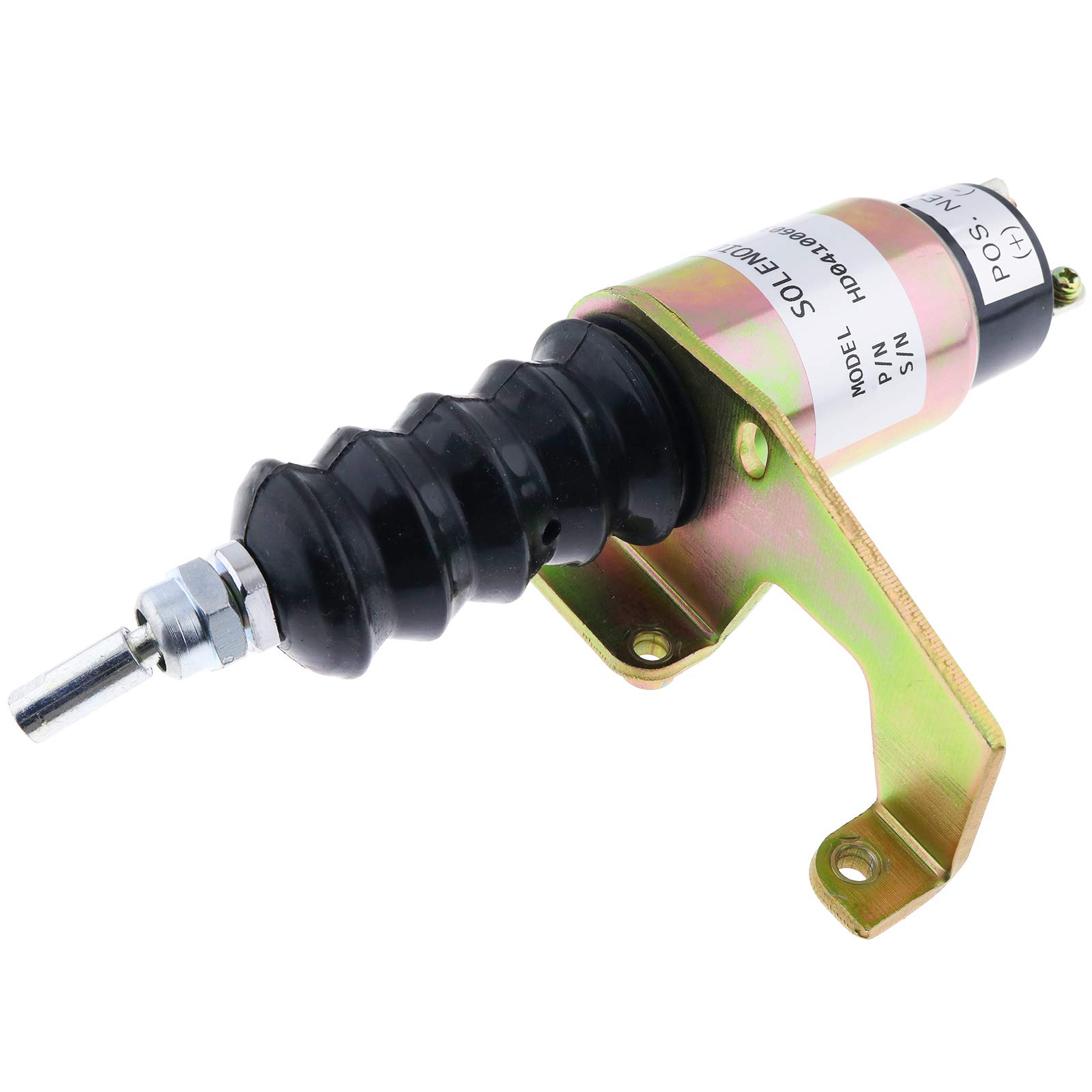 Holdwell SA-3765-12 Fuel Shutdown Solenoid Valve 12V DC - Compatible with Deutz & Bosch RSV Diesel Injection Pump - Perfect for Tractor, Generator & Heavy Equipment Engine Repair