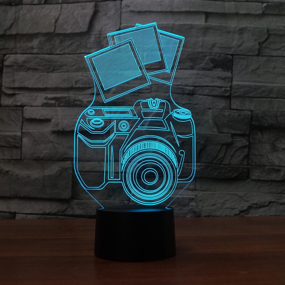 16 Color Changing LED Night Light with Remote - 3D Acrylic Table Lamp for Kids Room, USB Powered Mood Light for Bedroom, Nursery, Home Decor - Perfect Gift for Christmas, Birthday & Children's Parties