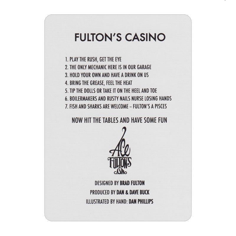Ace Fulton's Casino Vintage Brown Playing Cards - Premium Poker Cards for Casino Nights, Poker Games, and Magic Tricks