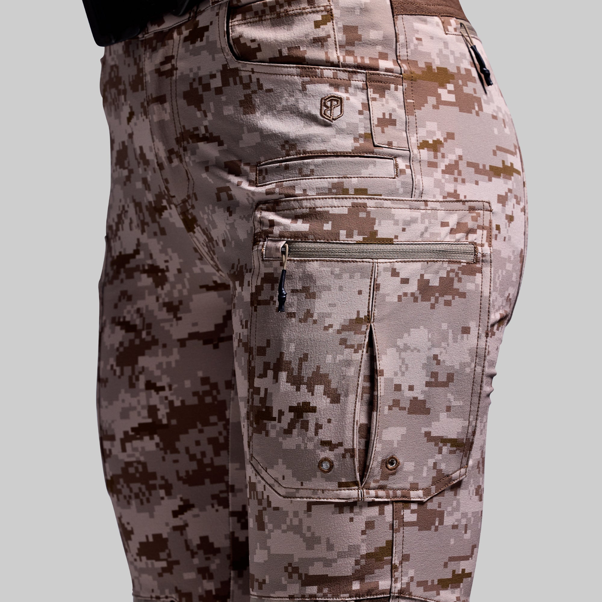 Women's Tactical Pants - Desert Digital Camo Combat Pants for Outdoor, Hiking & Airsoft | Lightweight Durable Military Style Cargo Pants