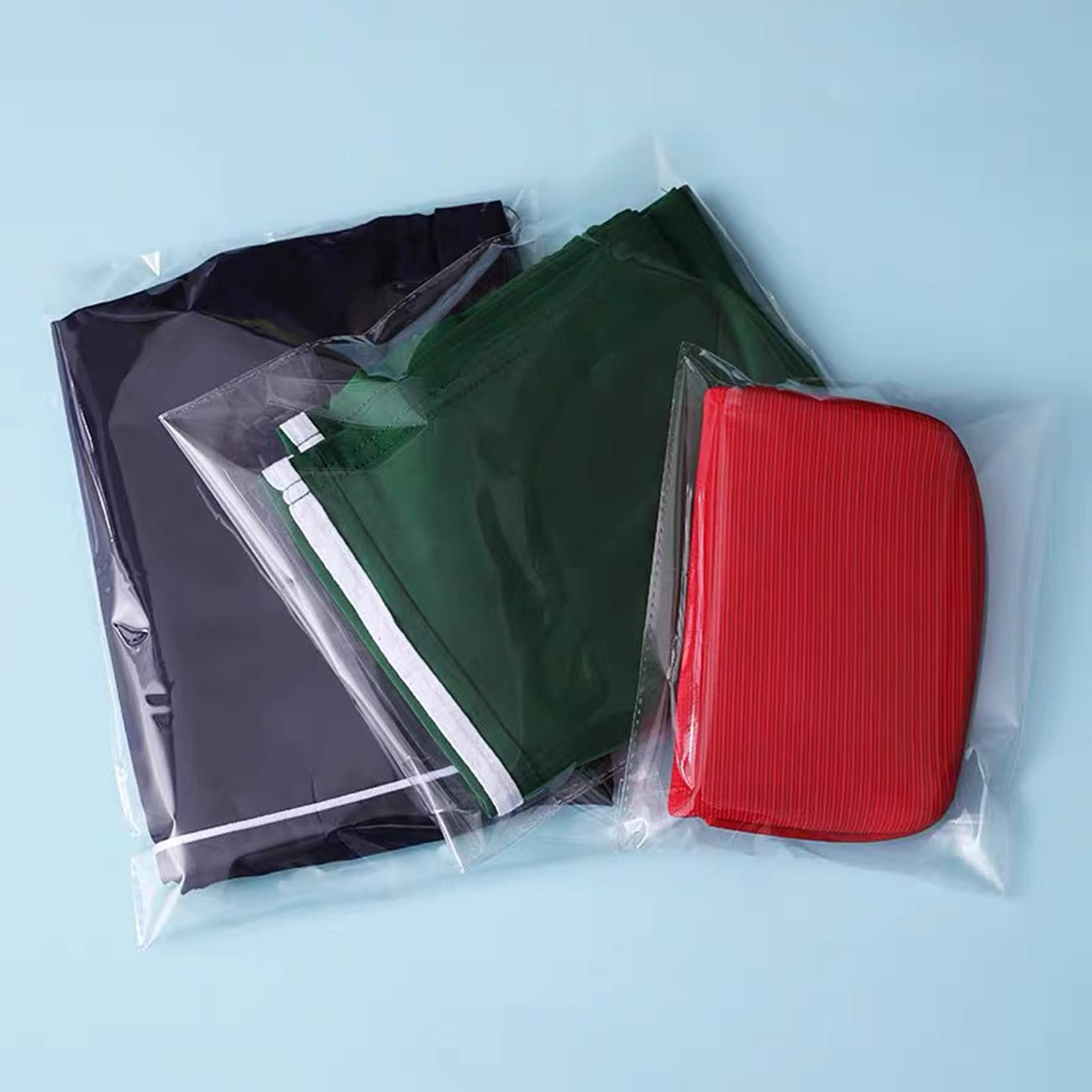 Yotelab 8x11 Inch Self Sealing Cellophane Bags - 100 Pcs Clear Resealable Plastic Bags for Product Packaging, Clothing Storage, Photo & Card Protection - Perfect for Retail, Crafts & Gift Wrapping
