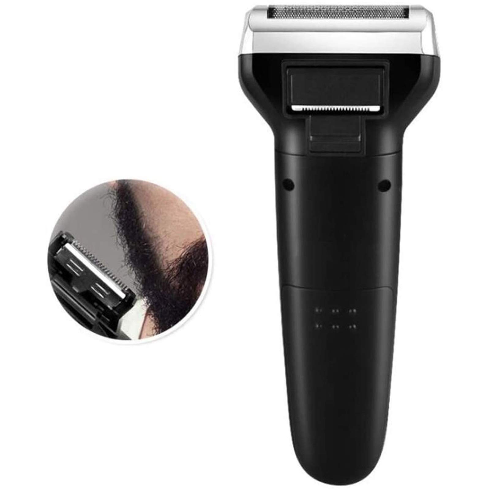 Professional Cordless Electric Razor for Men - 3-in-1 Beard Trimmer, Nose & Ear Hair Clipper, Rechargeable Grooming Kit | Perfect for Travel, Home & Office Use