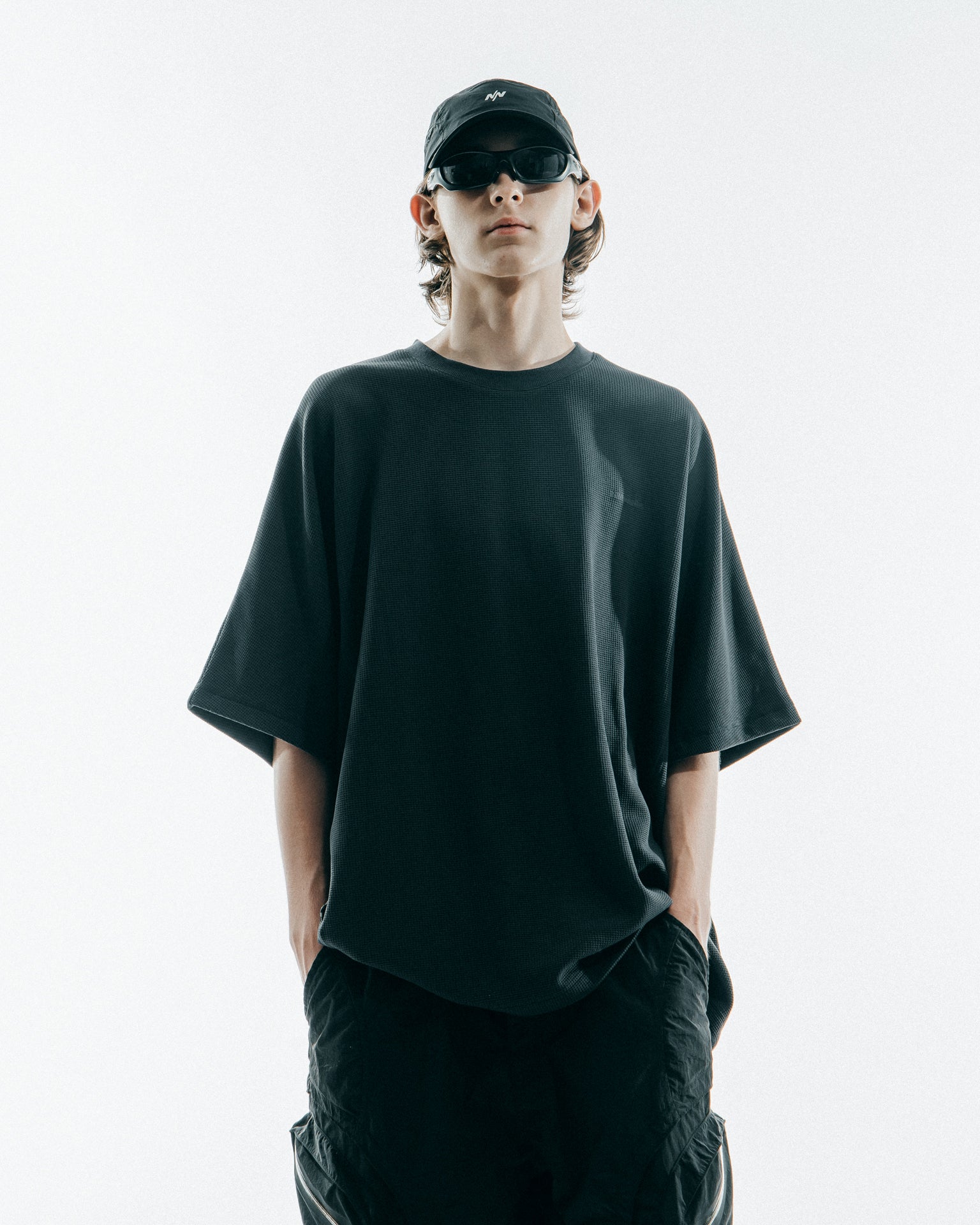 Nine Point Nine Vienna Waffle T-Shirt Light Grey - Casual Comfort for Everyday Wear & Street Style Outfits