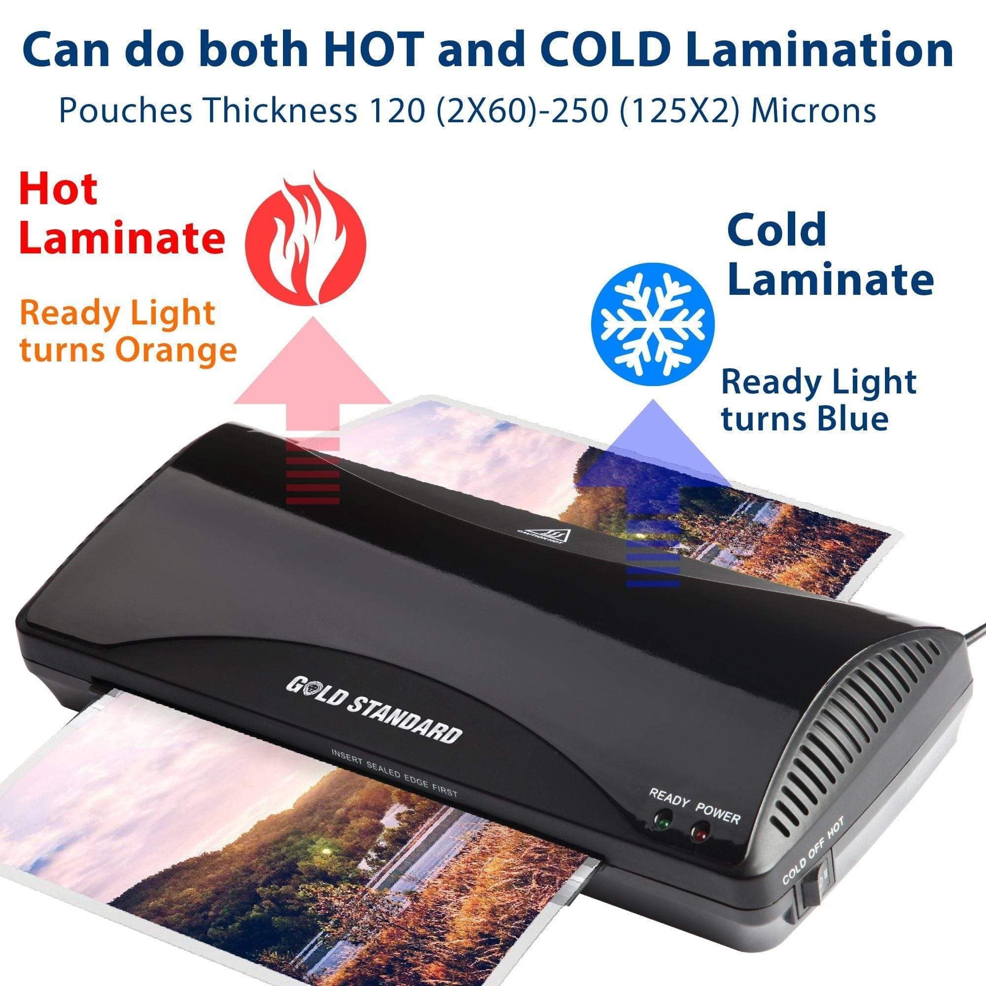 Goldstandard USA 3002 Laminator Machine - Professional Document & Photo Laminating for Office, School & Home Use