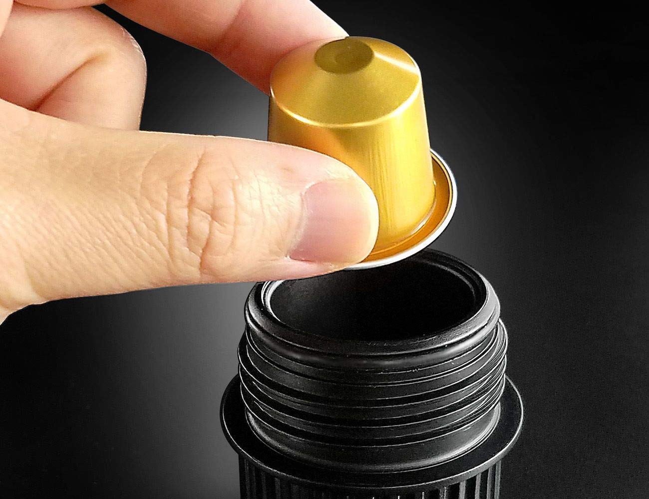 Simpresso Portable Espresso Maker - Compact Travel Coffee Machine for Nespresso Pods & Ground Coffee | Manual Hand Pump Espresso Machine | Perfect for Camping, Office & Travel | Complete Premium Kit with Accessories