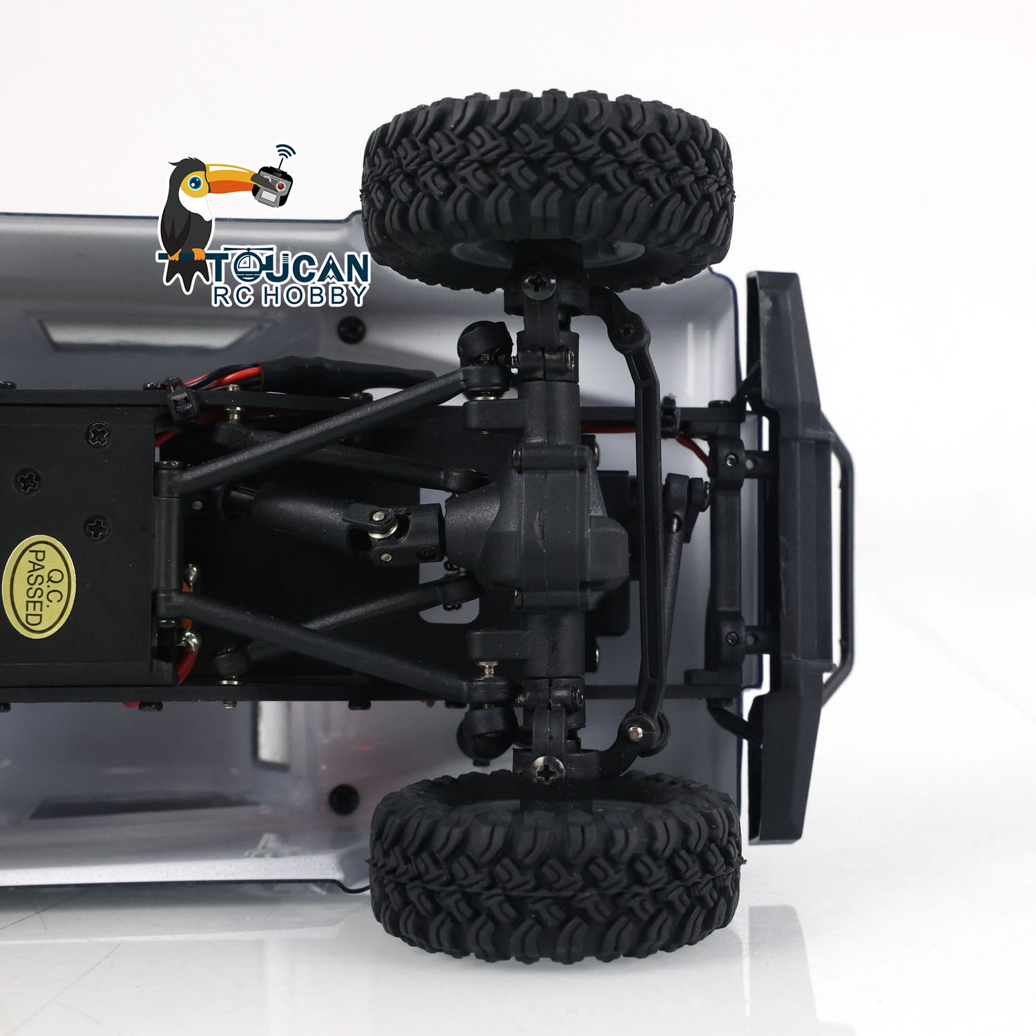 1/24 Scale Mini Remote Control Climbing Crawler Car - 4x4 4WD Off-Road RC Vehicle with Light & ESC - Electric Toy Car for Kids & Adults - Perfect for Indoor Crawling, Outdoor Adventures & RC Racing