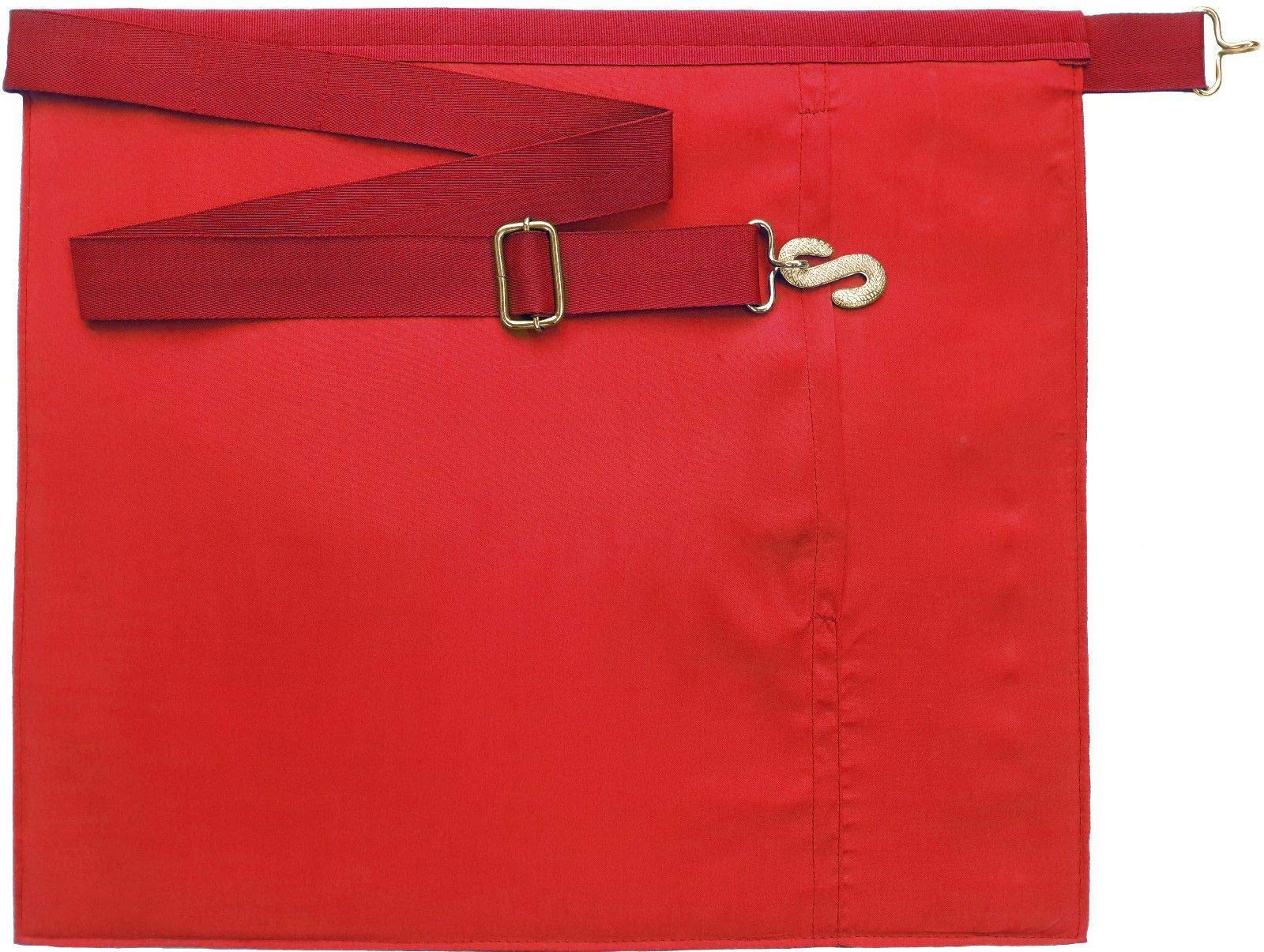 Past High Priest Royal Arch Chapter Apron - Red Hand Embroidery Masonic Regalia for Rituals & Ceremonies | Perfect for Freemason Events, Lodge Meetings & Historical Reenactments