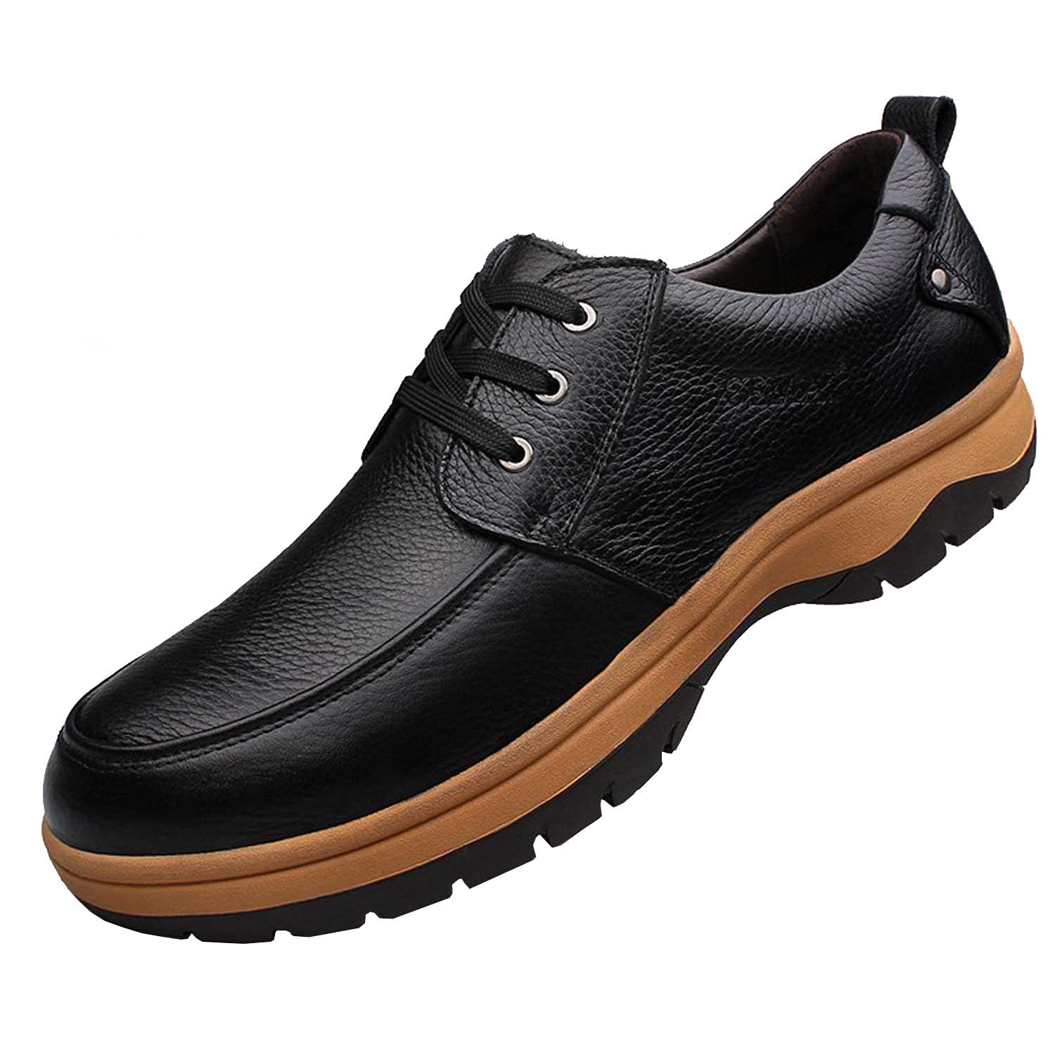 Men's Classic Oxford Dress Shoes - Genuine Leather Lace-Up Business Casual Shoes for Walking & Office Wear | Comfortable & Stylish for Work, Weddings & Formal Events