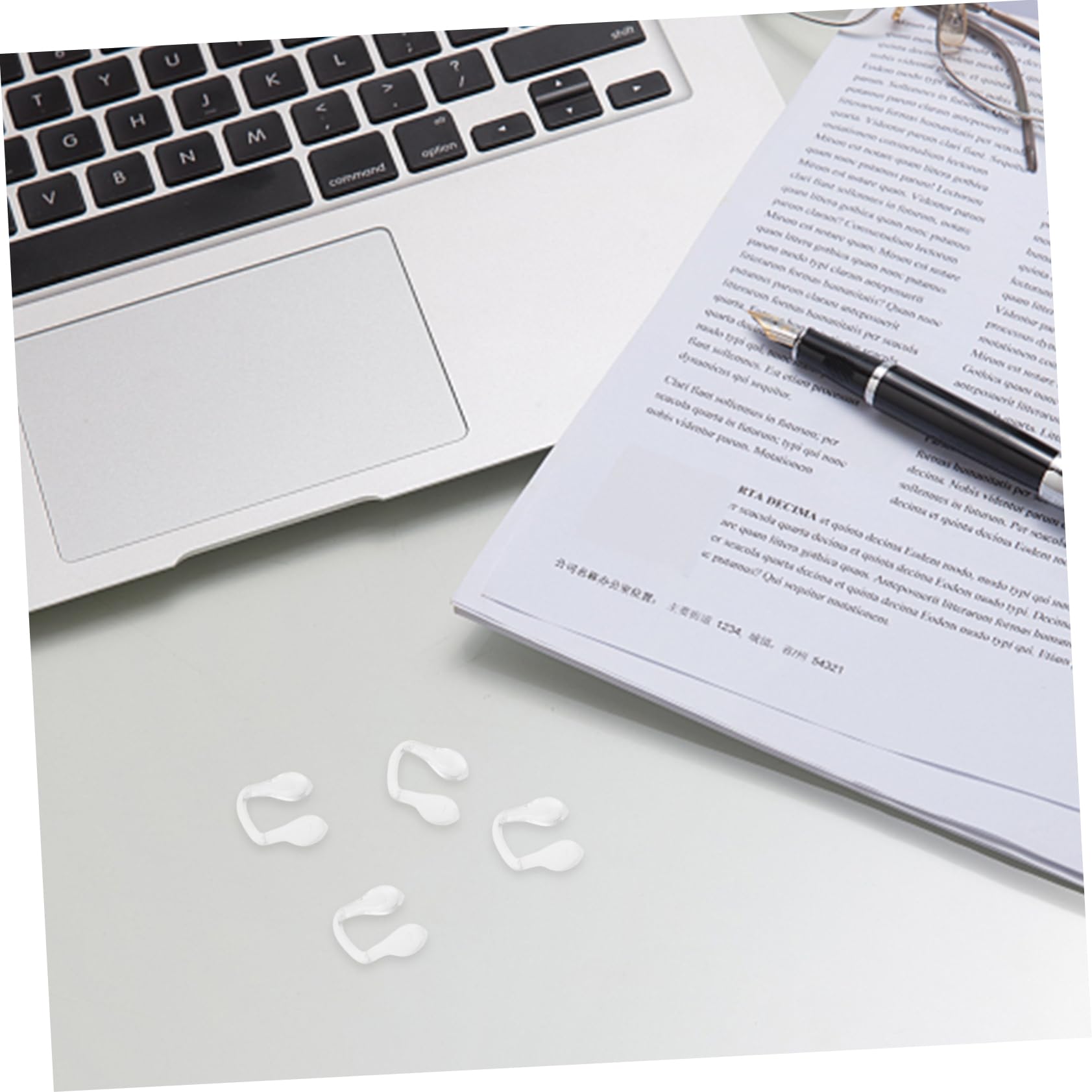 4 Pairs Silicone Nose Pads for Glasses - Soft Comfortable Replacement Nose Cushions for Eyeglasses, Sunglasses - Perfect for Daily Use, Reading, and Outdoor Activities