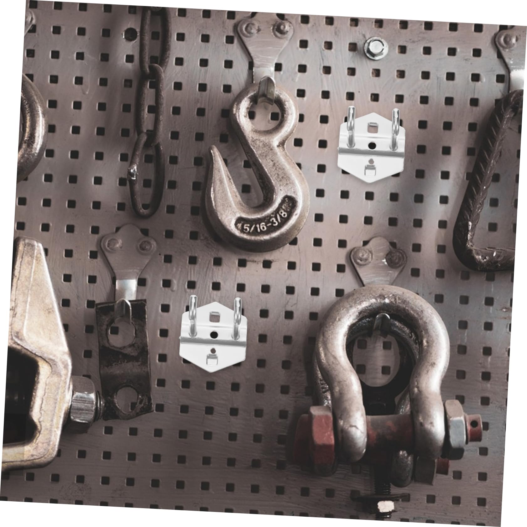Angoily 5-Pack Metal Storage Hooks - Heavy Duty Wall Hanging Hooks for Home, Garage & Workshop Organization - Perfect for Hanging Tools, Keys, Coats & More