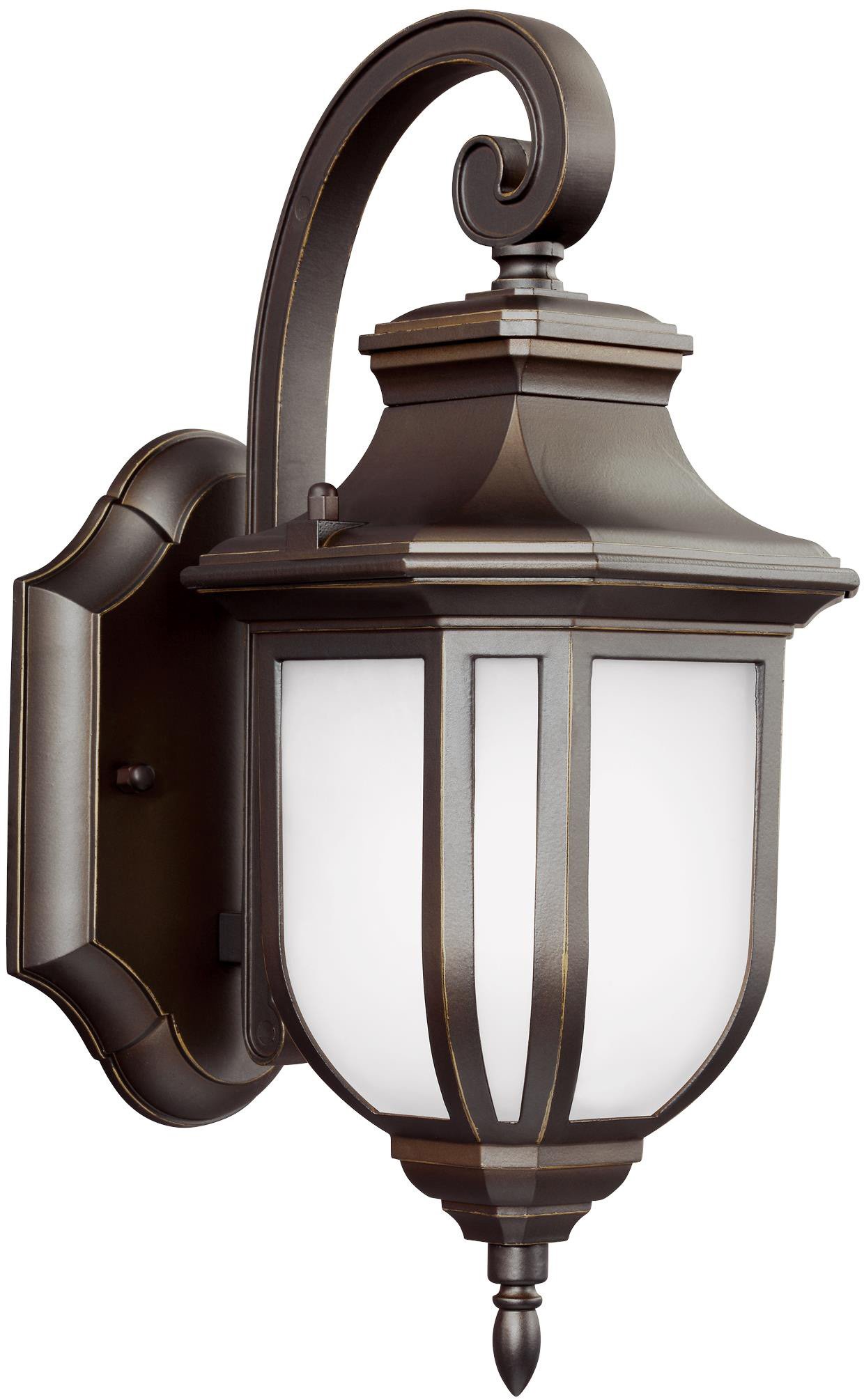 Generation Lighting 8536301EN3-71 Small Outdoor Wall Lantern - Antique Bronze Finish - Weatherproof Exterior Light Fixture - Perfect for Porch, Patio, Garden & Entryway Lighting