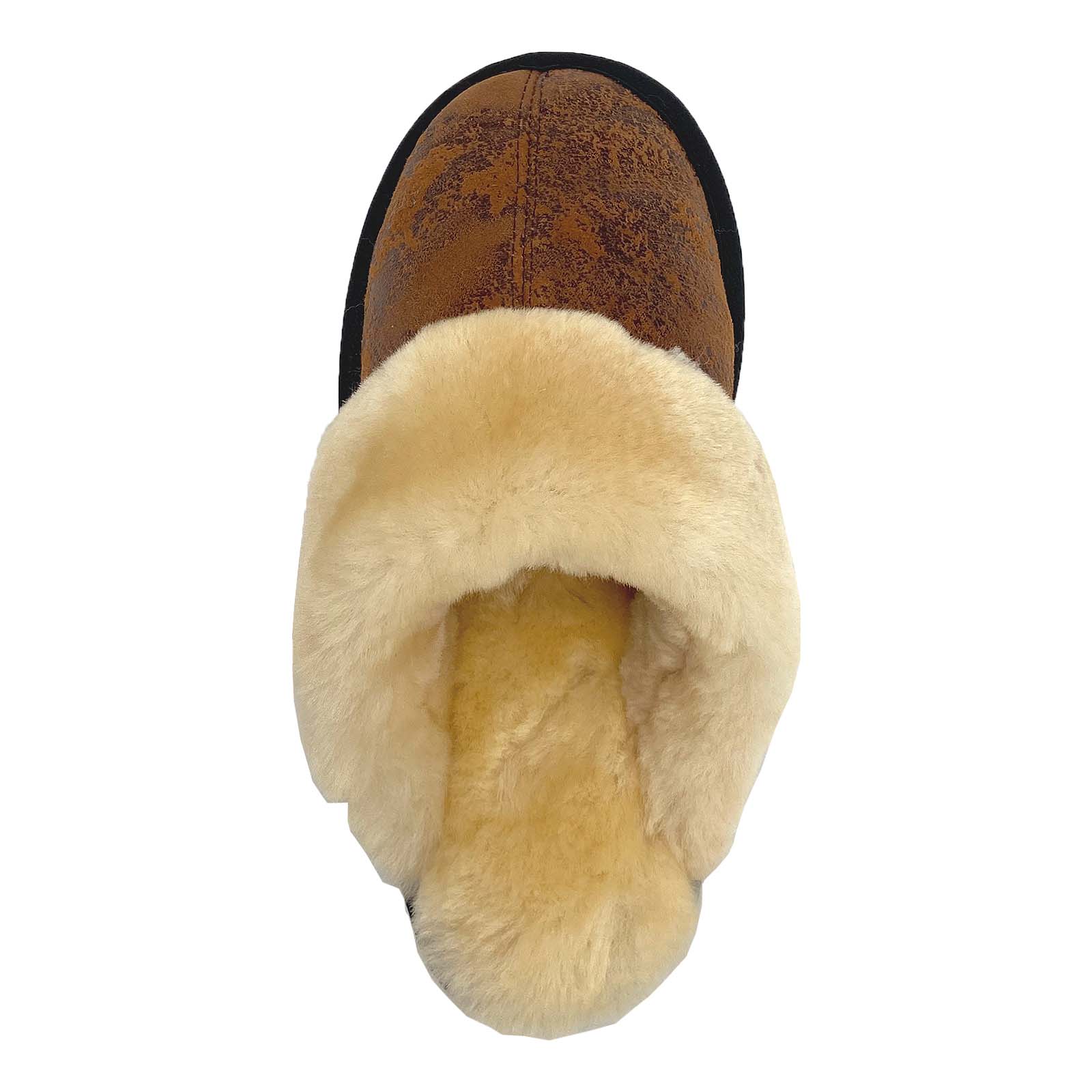 Cozy Women's Sheepskin Dunes Slippers - Soft Indoor/Outdoor House Shoes for Winter Comfort & Warmth - Perfect for Home, Lounge, and Cold Weather Wear