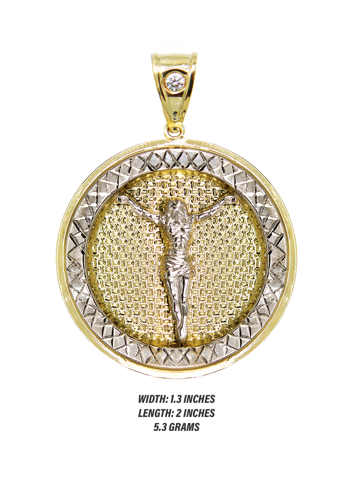 10K Gold Jesus Pendant Necklace for Men & Women - 5.3 Grams Religious Jewelry - Perfect for Baptism, First Communion, Confirmation & Everyday Faith Wear